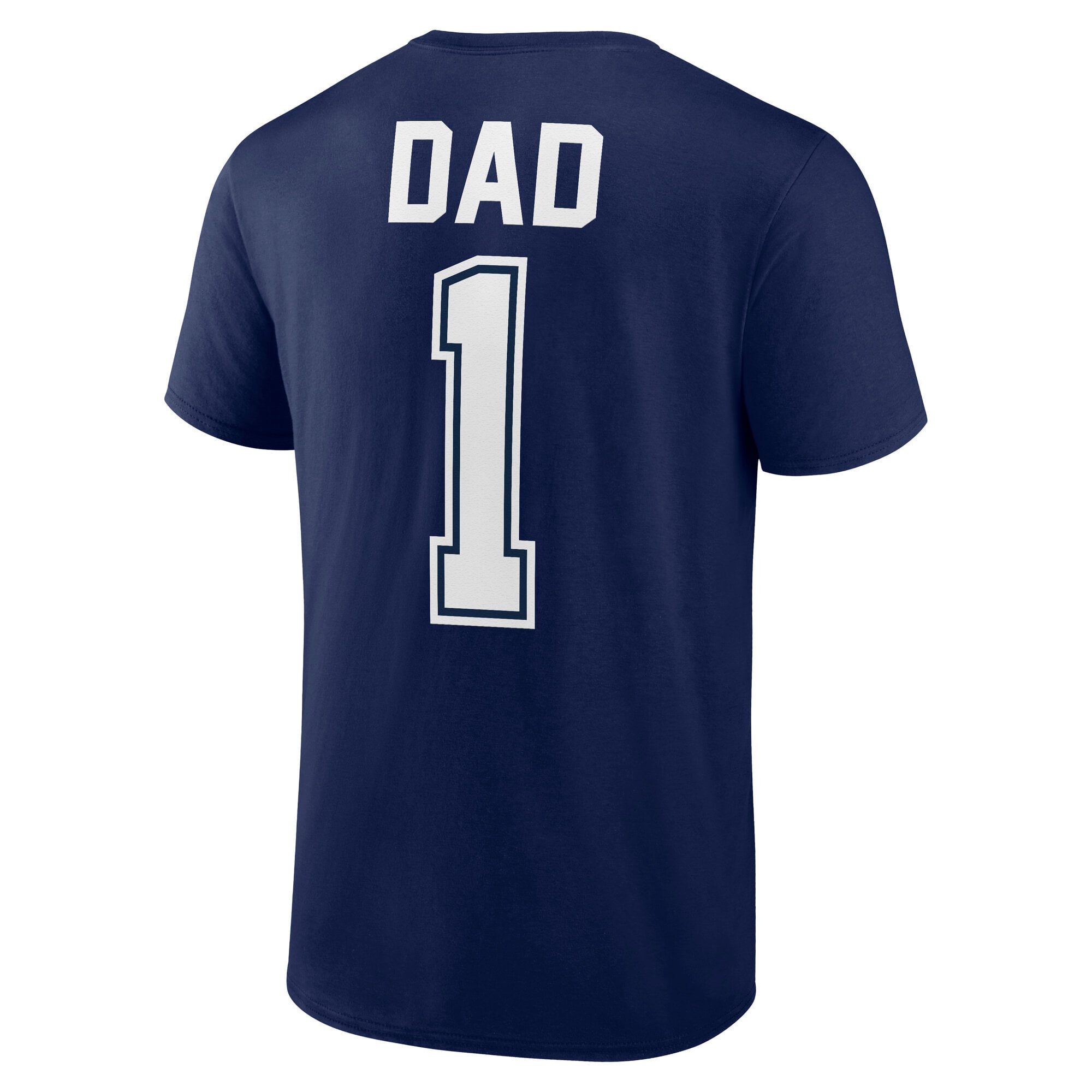 T-shirt Fanatics bleu marine pour homme, New York Yankees, numéro 1, avec nom et de papa