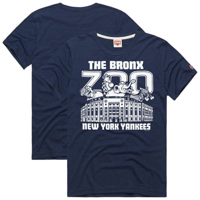  New York Yankees Homage Hyper Local Refresh Tri-Blend T-Shirt - Navy