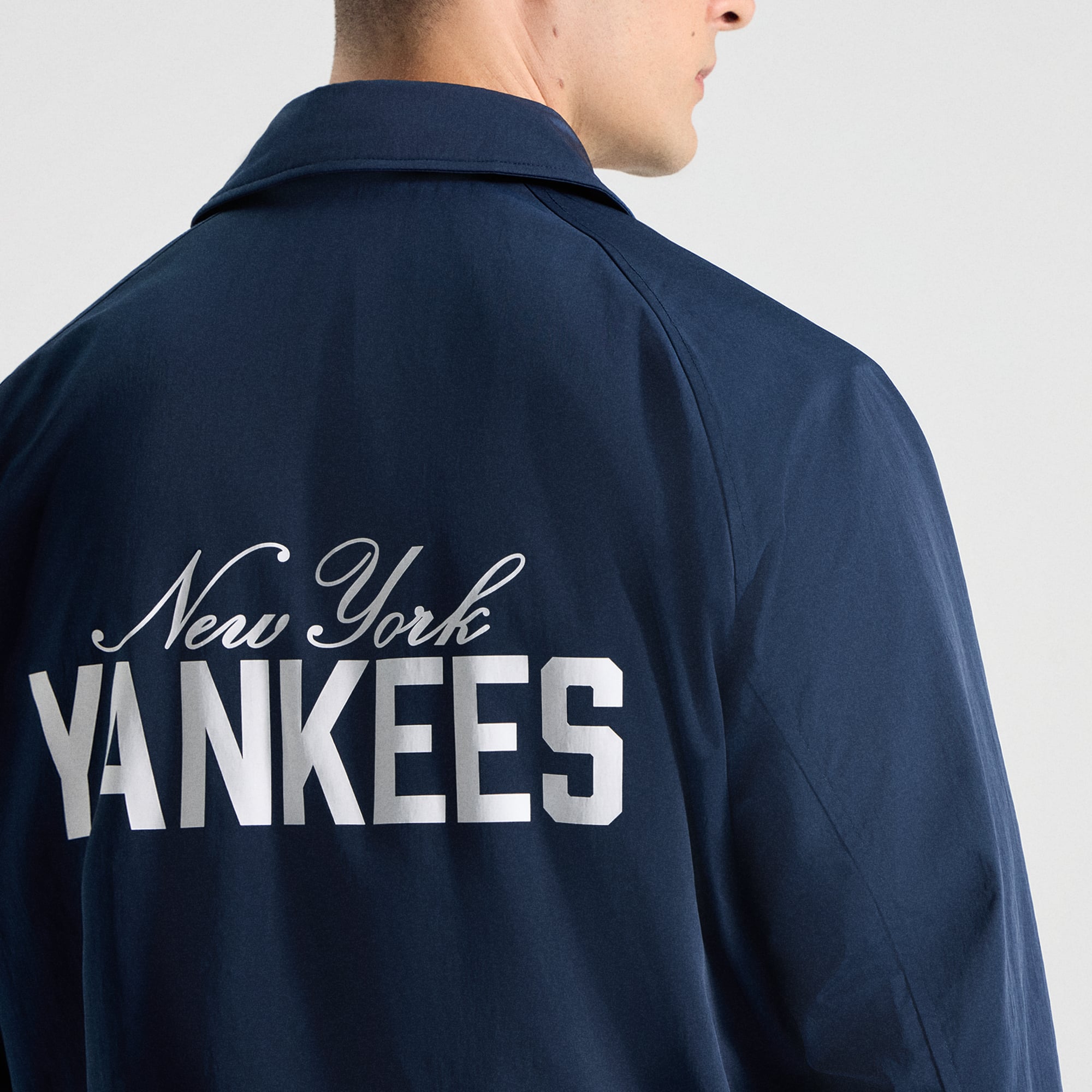 Veste d'entraîneur raglan True Navy New York Yankees de lululemon pour homme