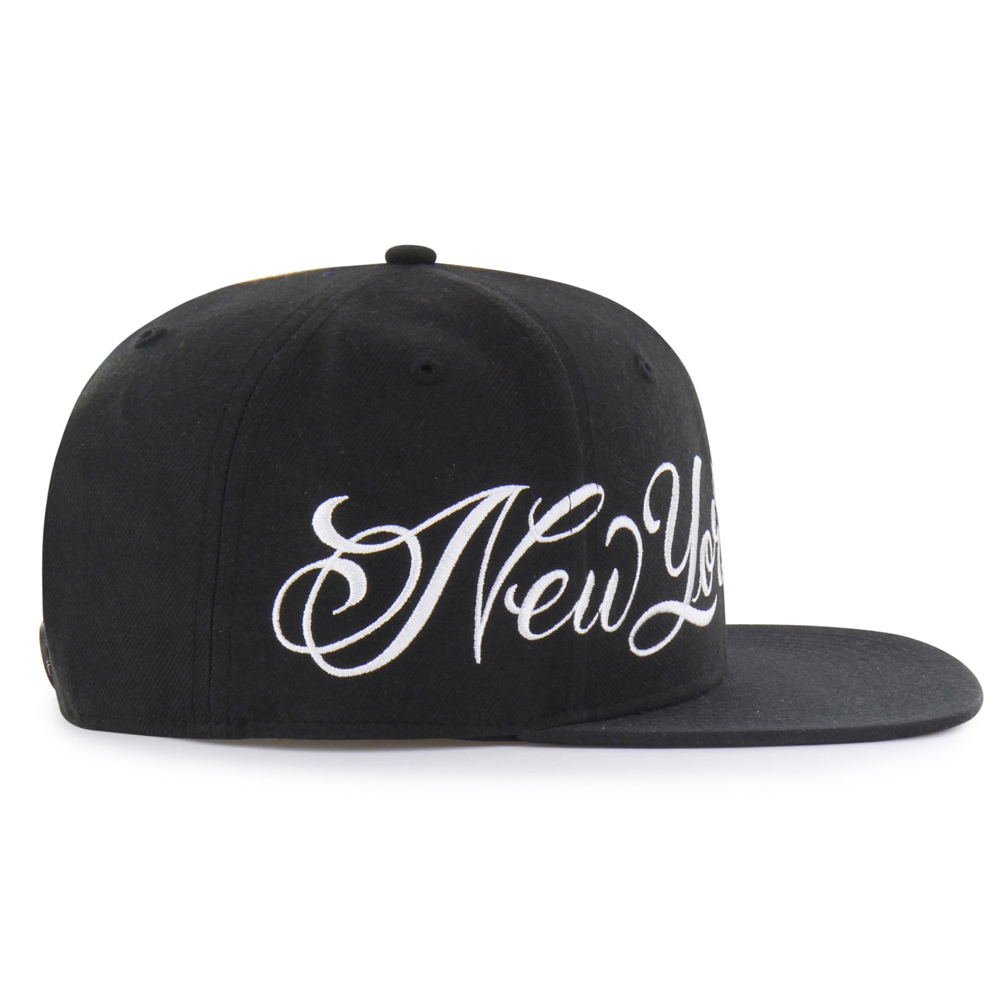 Men's Mister Cartoon x '47 Navy New York Yankees Wrap Script Captain Snapback Hat
