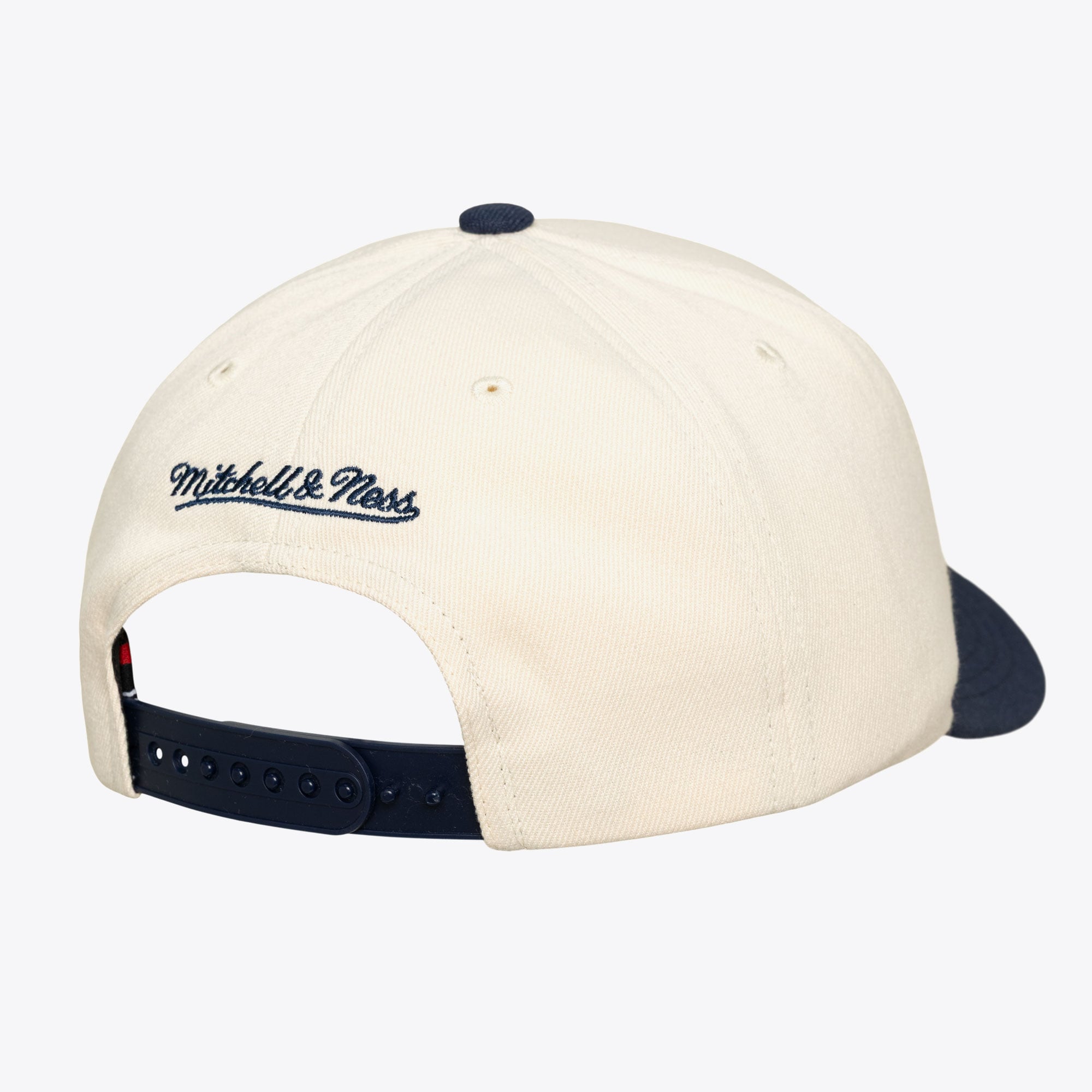 Men's Mitchell & Ness  Cream/Navy New York Yankees Flawless Stretch-Snapback Hat