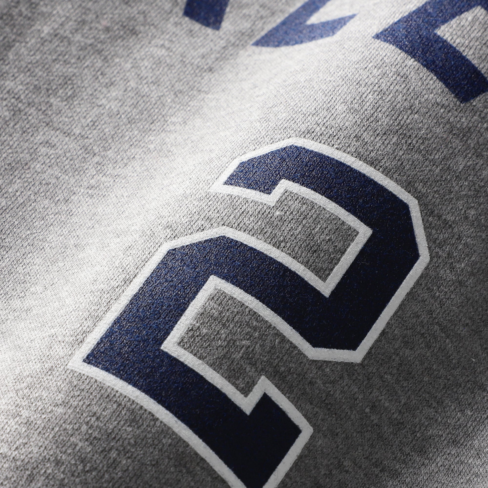 Men's Mitchell & Ness Derek Jeter Heather Gray New York Yankees Classic Player Number Sweatshirt