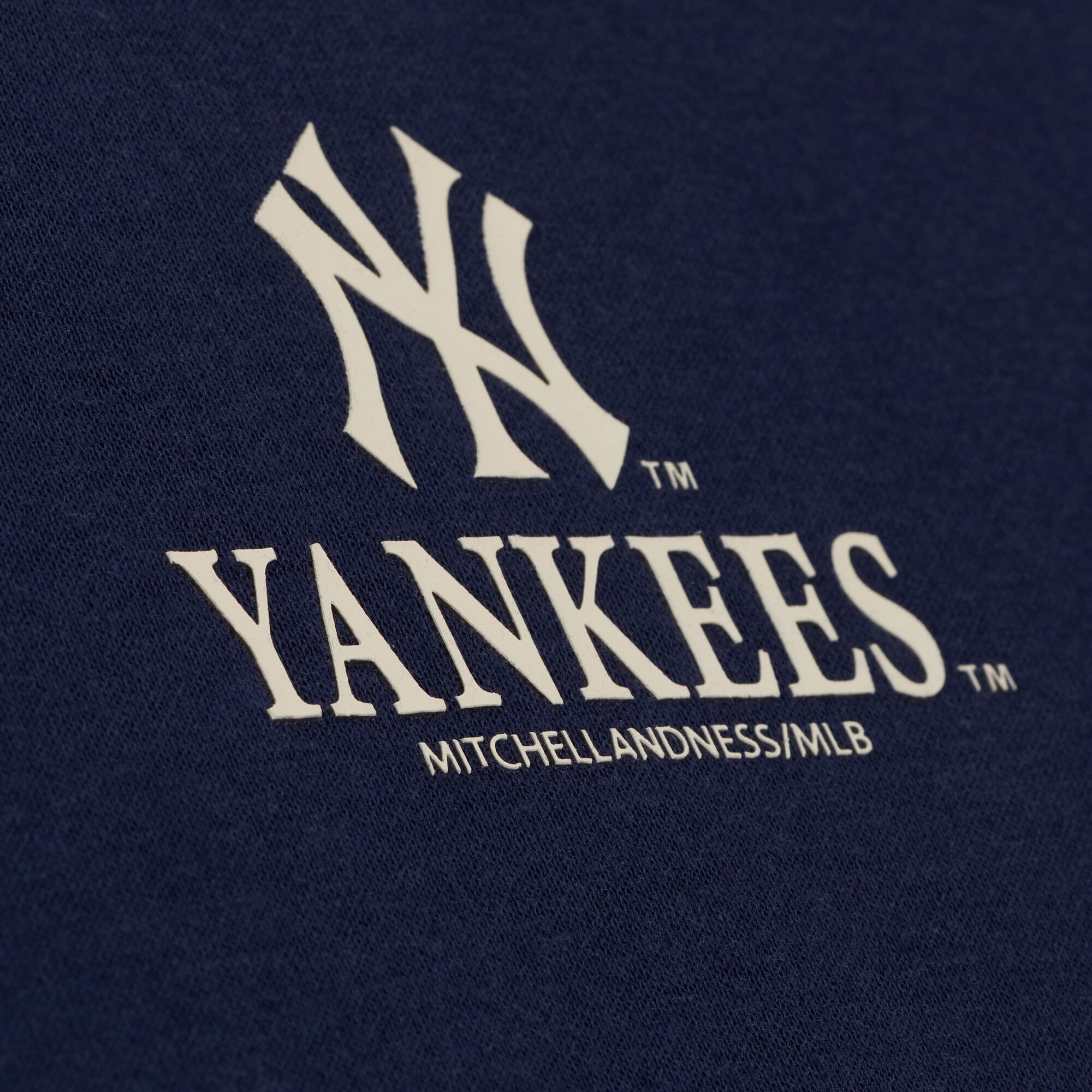 Sweat à capuche en polaire Mitchell & Ness Core Essentials bleu marine pour homme, New York Yankees