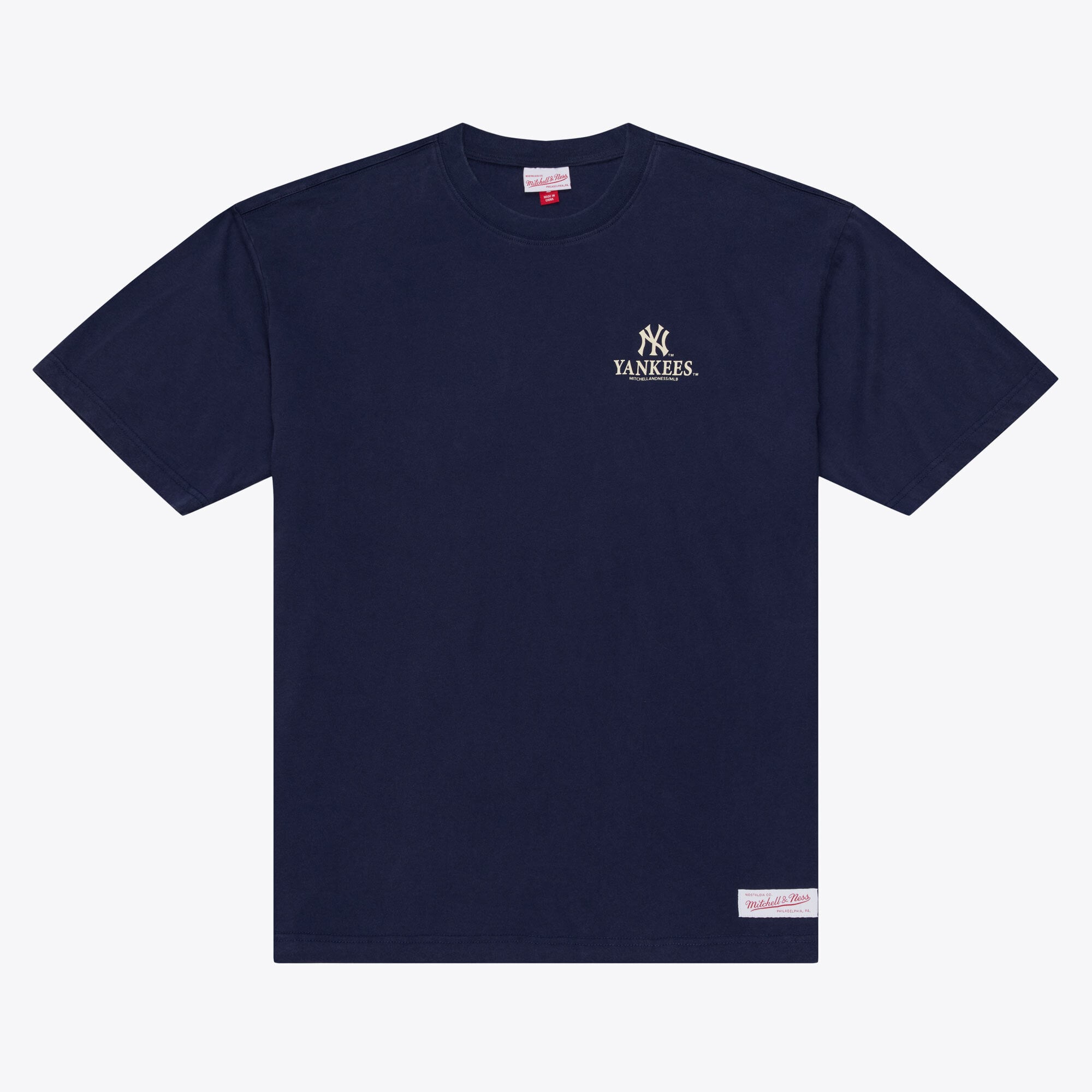 Men's Mitchell & Ness Navy New York Yankees Core Essentials T-Shirt