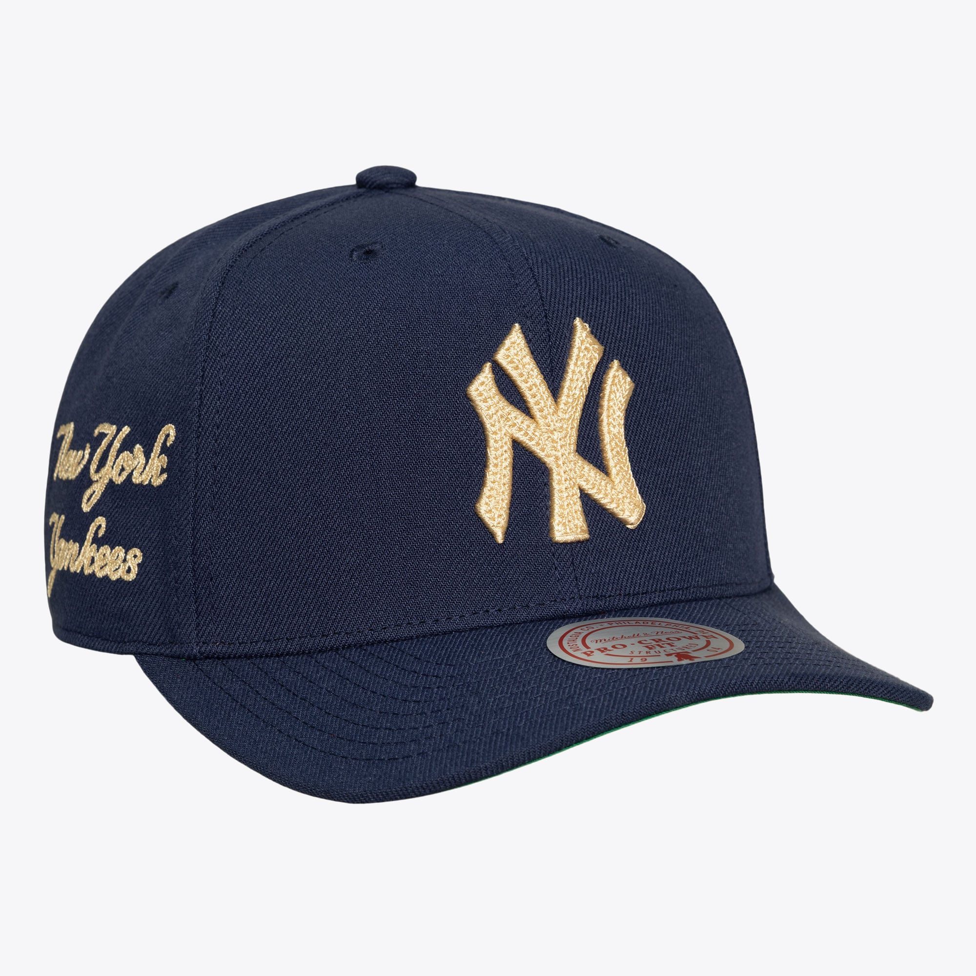 Men's Mitchell & Ness Navy New York Yankees Yankee Stadium Inaugural Season Patch Secondary Pro Snapback Hat