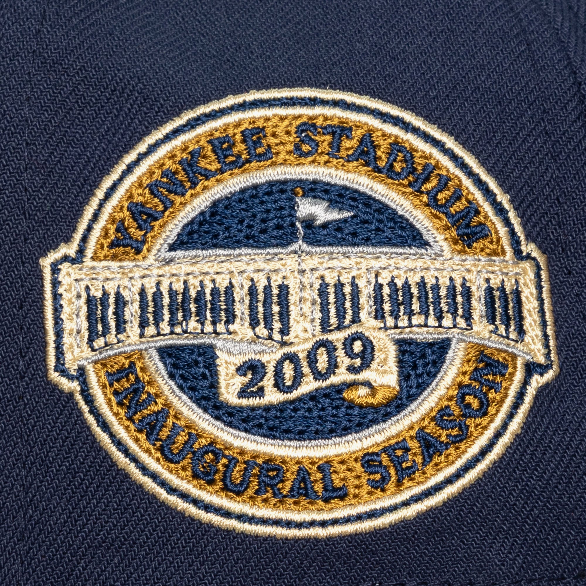 Men's Mitchell & Ness Navy New York Yankees Yankee Stadium Inaugural Season Patch Secondary Pro Snapback Hat
