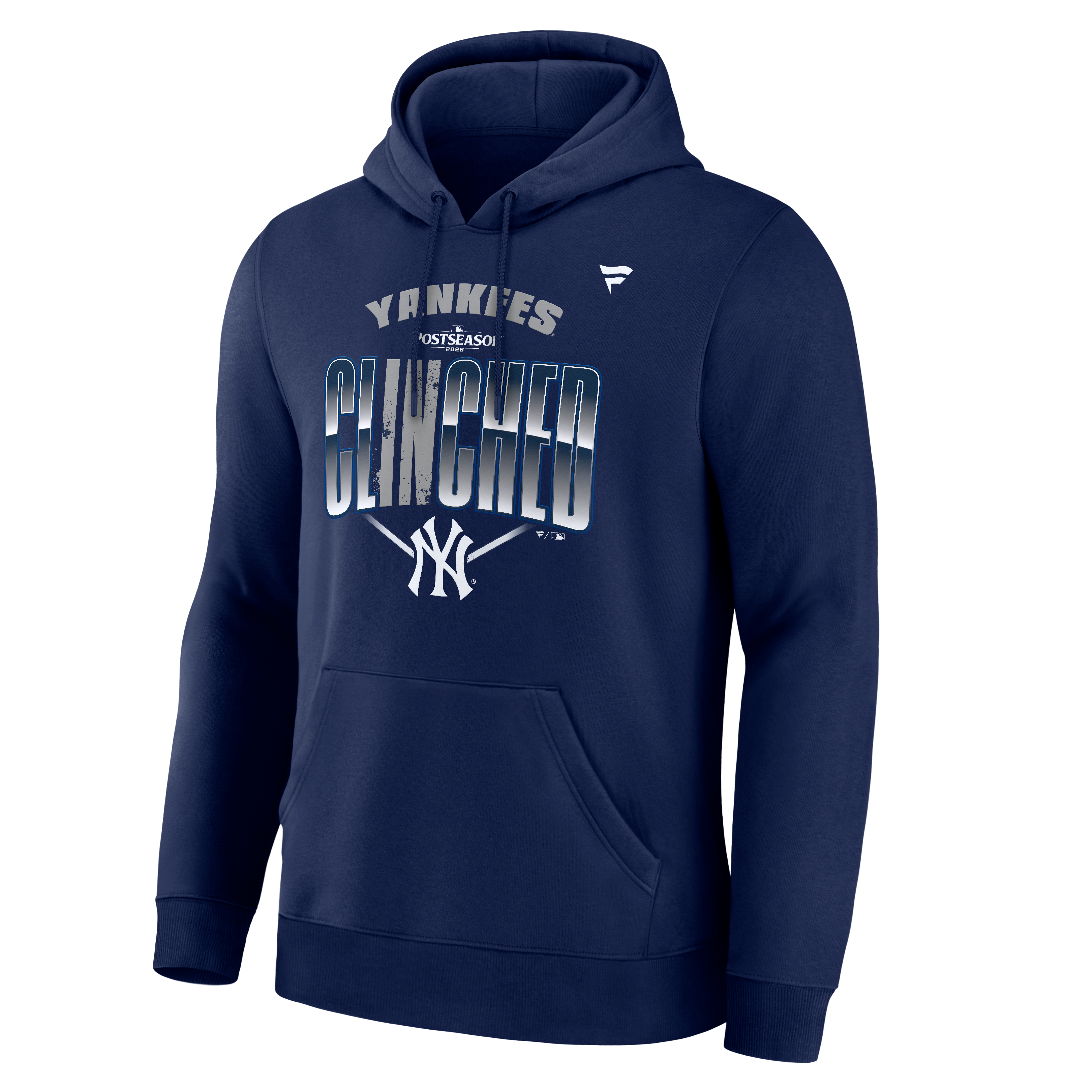 Sweat à capuche bleu marine pour homme, New York Yankees, édition spéciale vestiaire des séries éliminatoires de la MLB 2026