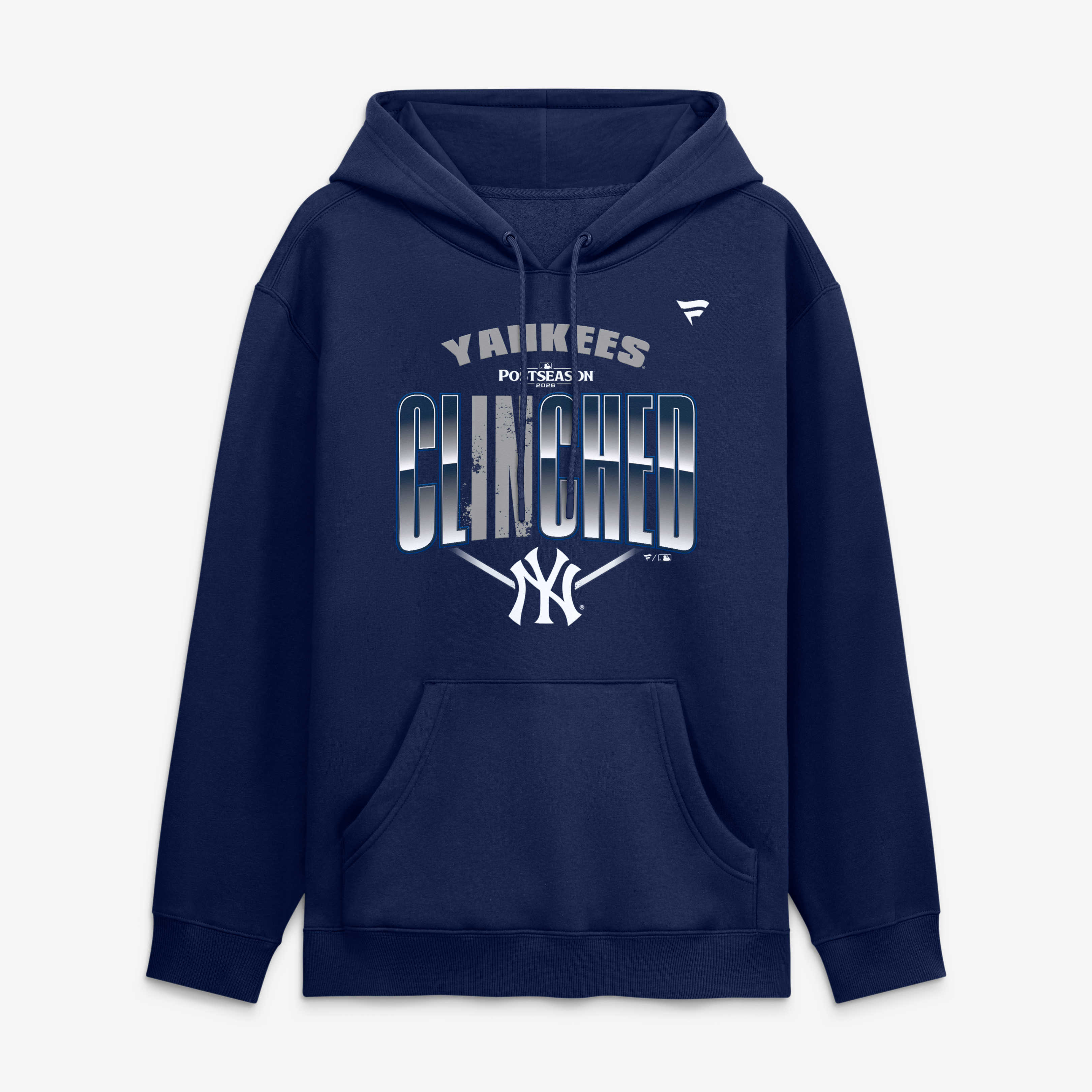 Sweat à capuche bleu marine pour homme, New York Yankees, édition spéciale vestiaire des séries éliminatoires de la MLB 2026