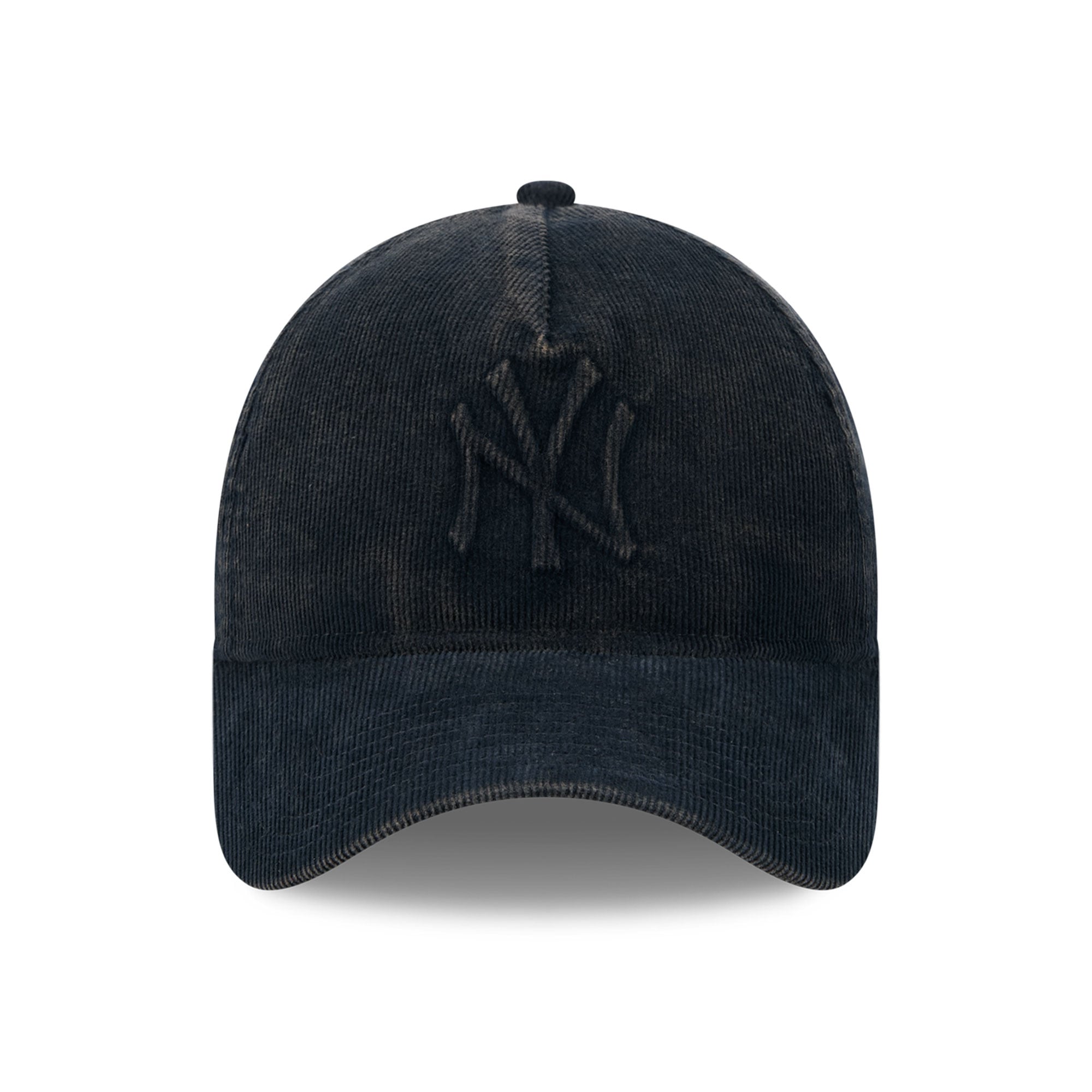 Casquette New Era noire pour homme, modèle 9FORTY, écusson latéral des Yankees de New York, Série mondiale 1996, en velours côtelé ton sur ton, avec monture en A ajustable.