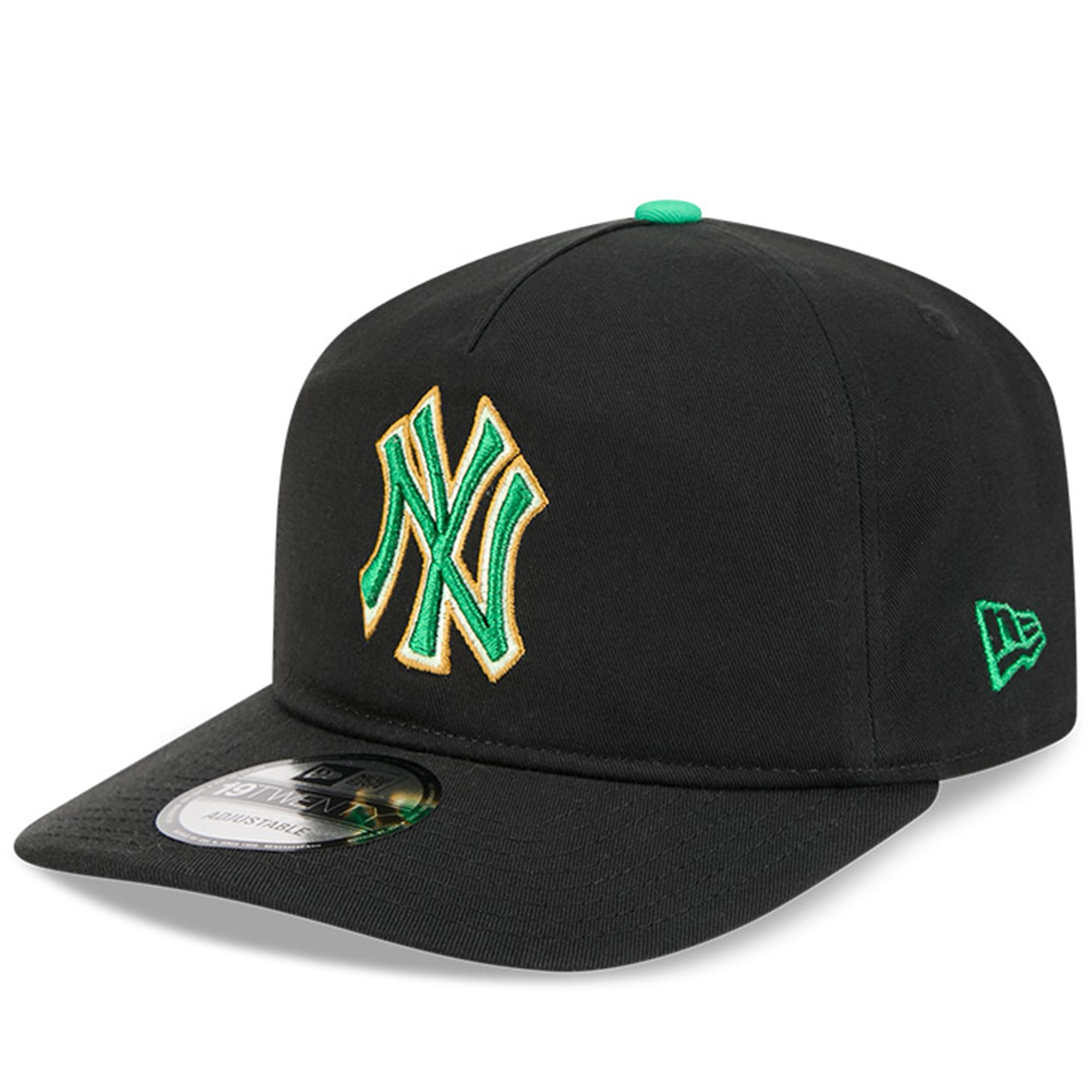 Casquette ajustable New Era noire pour homme, New York Yankees, édition spéciale Saint-Patrick 2026 (19TWENTY).