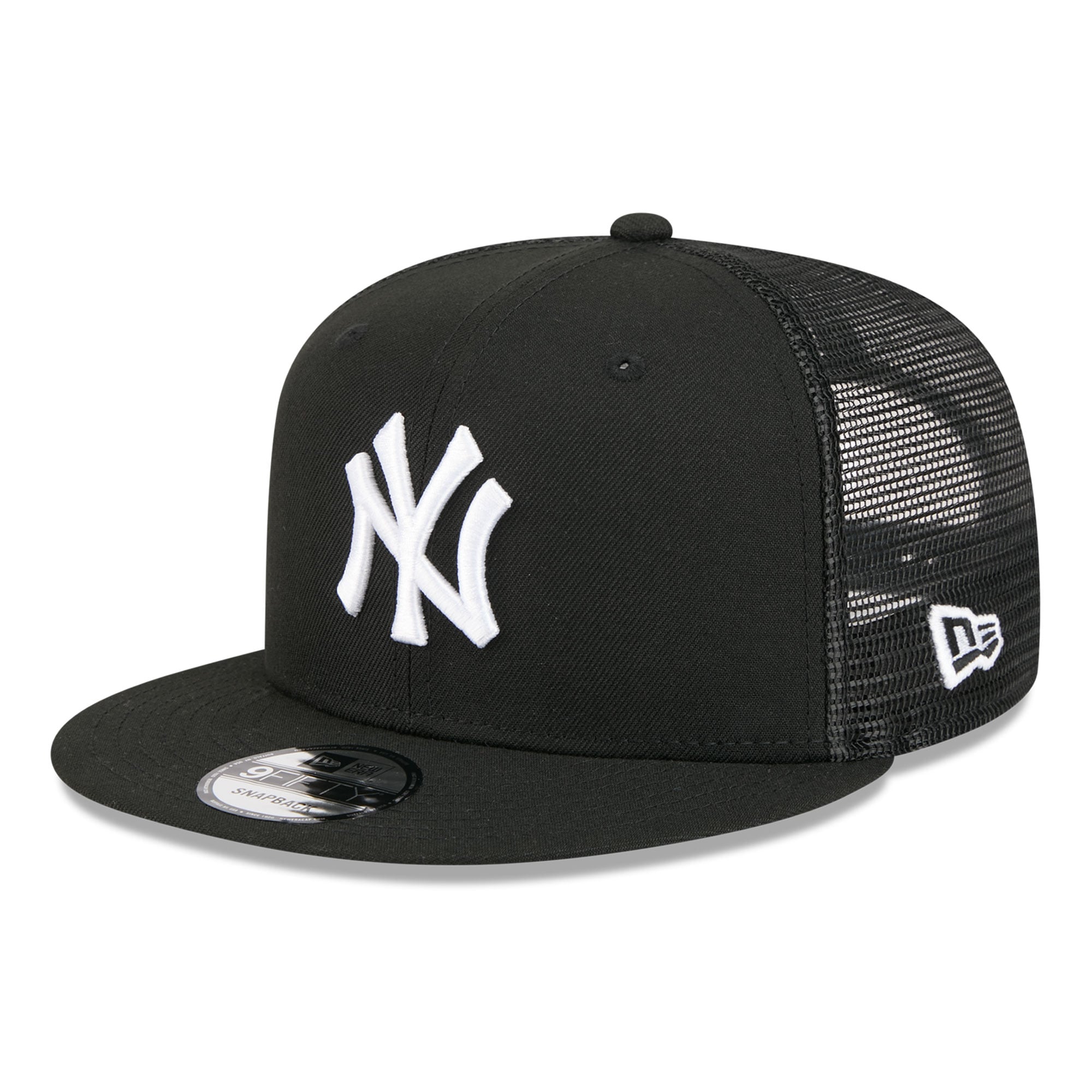 Casquette trucker ajustable New Era 9FIFTY noire pour homme, New Era