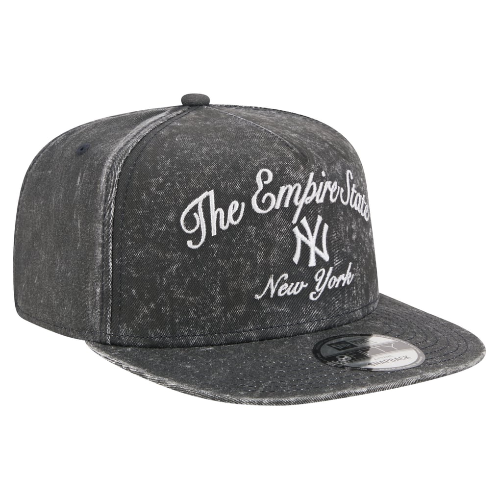 New York Yankees New Era City Slogan A-Frame 9FIFTY Snapback Hat - Black