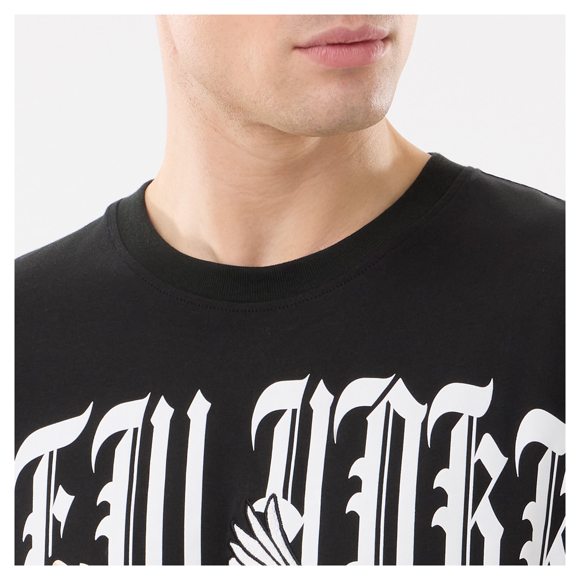 T-shirt New Era noir pour homme, style York Yankees, « Blessed Aesthetic »