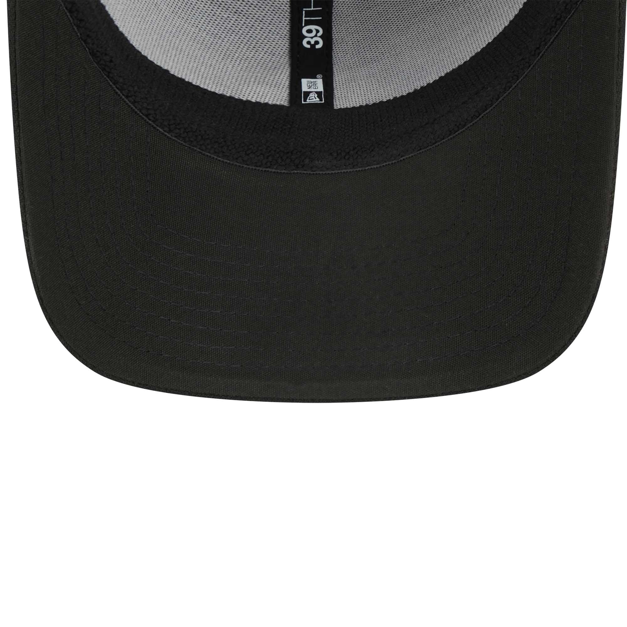 Men's New Era Black York Yankees Logo 39THIRTY Flex Hat