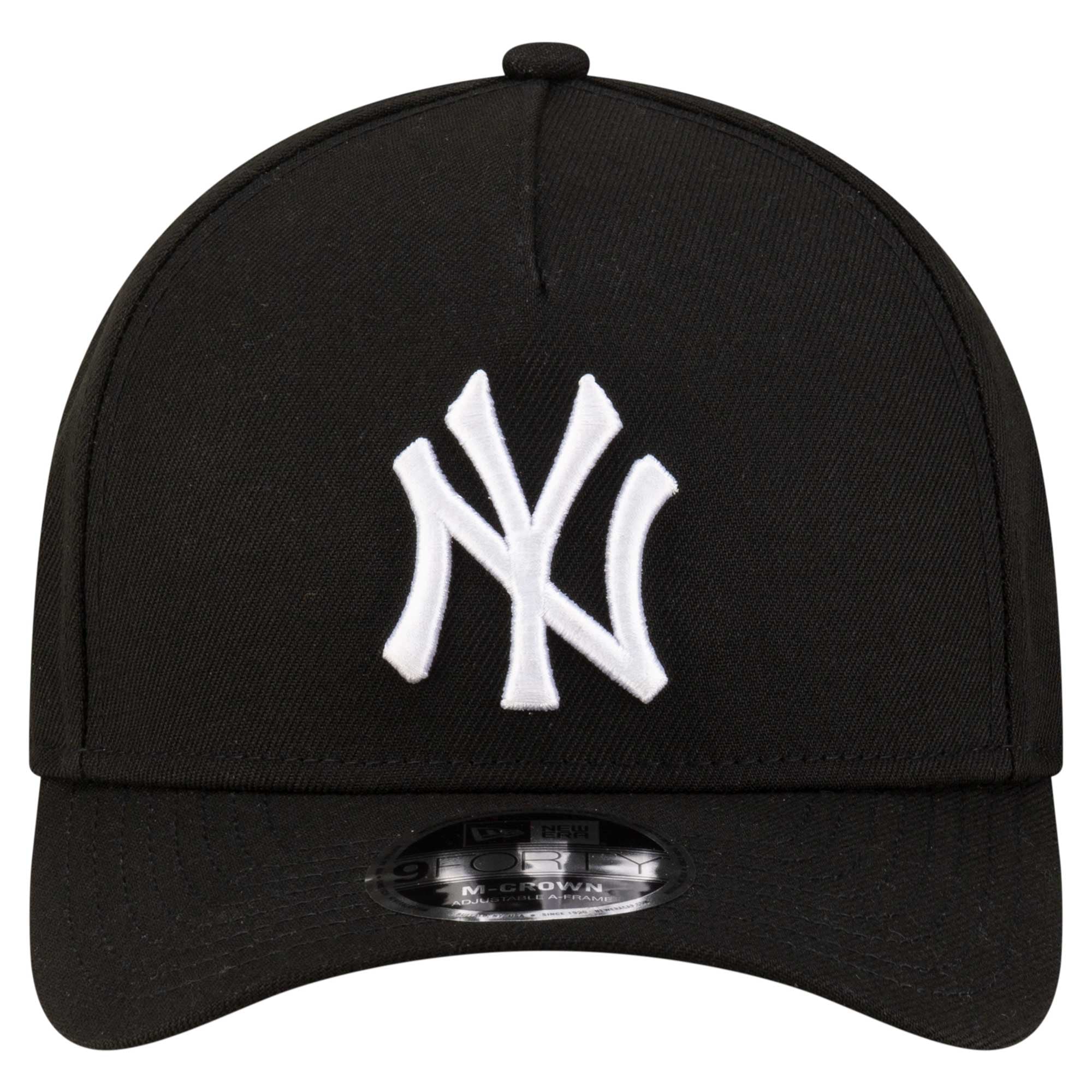 Casquette ajustable New Era noire New York Yankees Player Replica 9FORTY pour homme