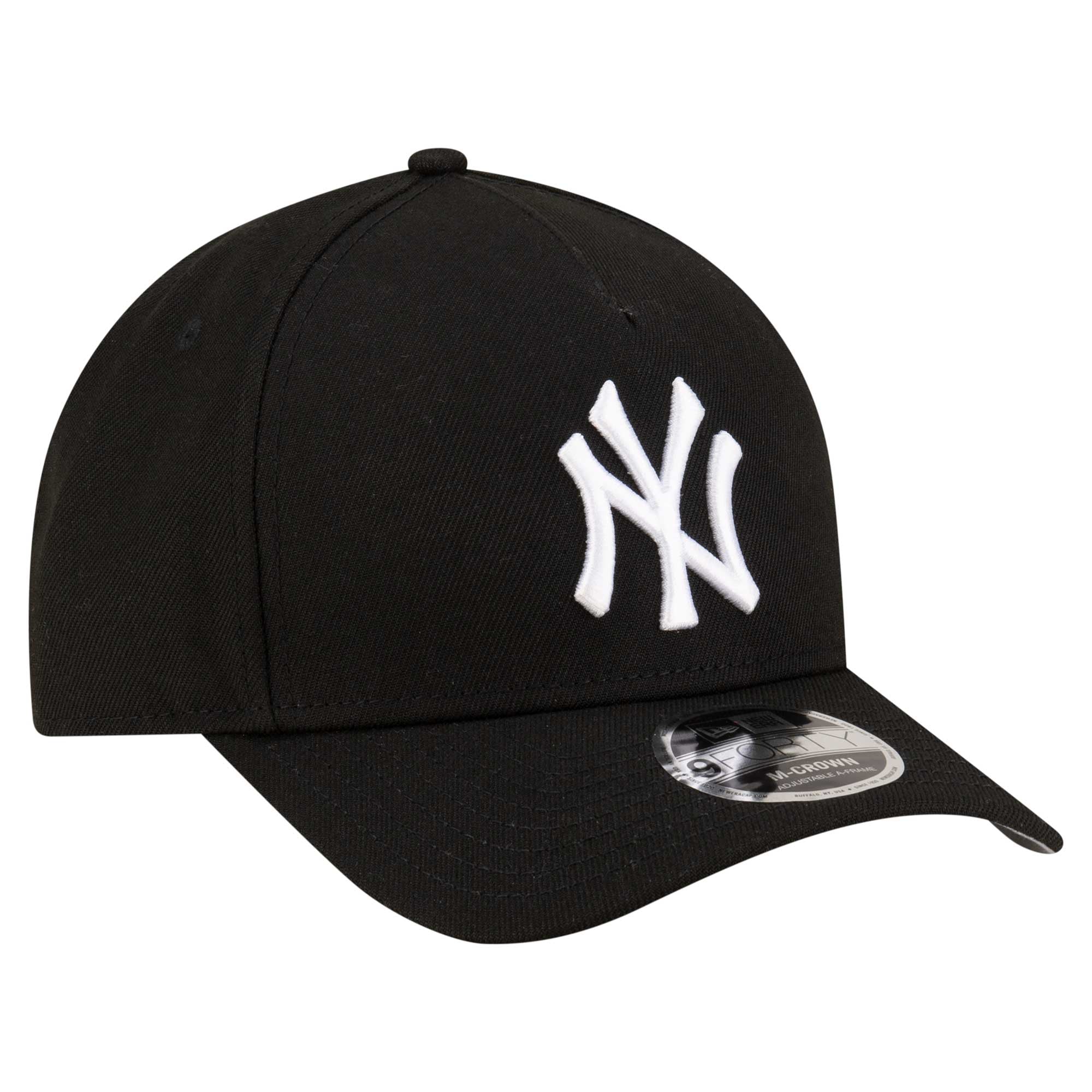 Casquette ajustable New Era noire New York Yankees Player Replica 9FORTY pour homme
