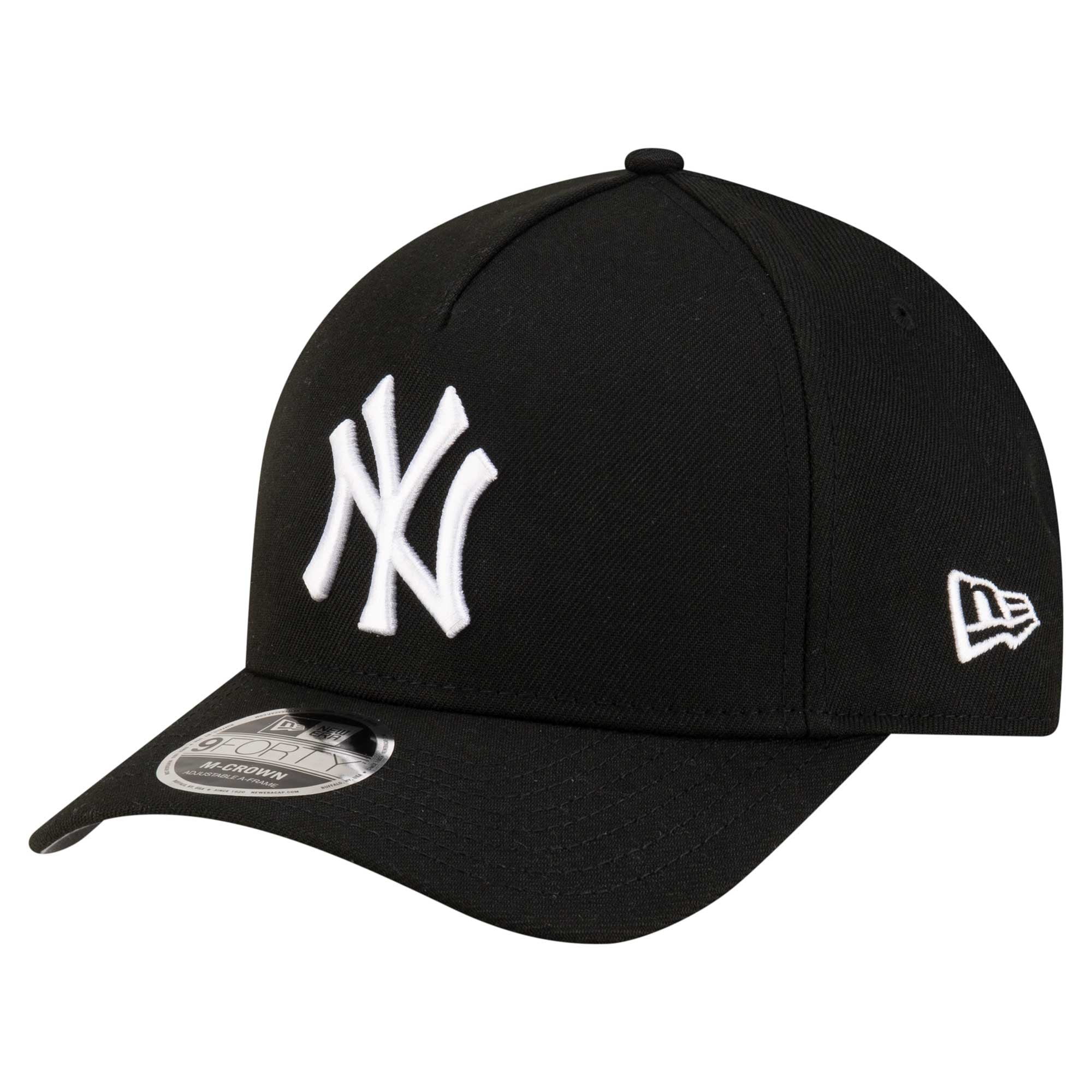 Casquette ajustable New Era noire New York Yankees Player Replica 9FORTY pour homme