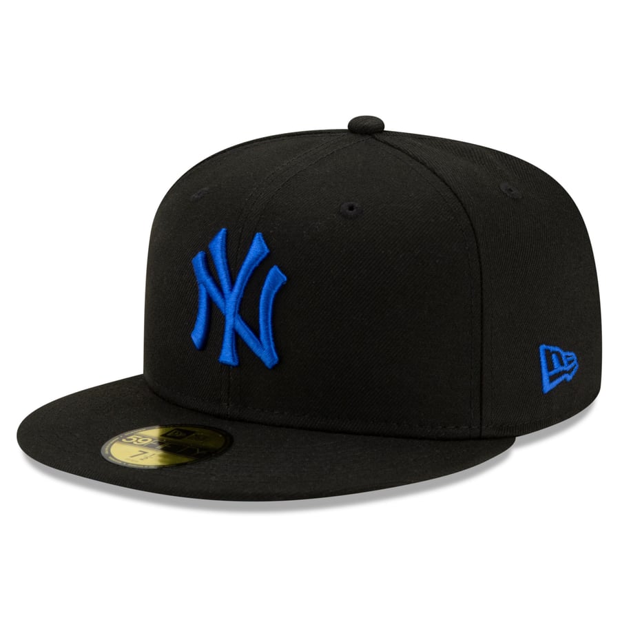 New York Yankees New Era Royal Under Visor 59FIFTY Fitted Hat - Black