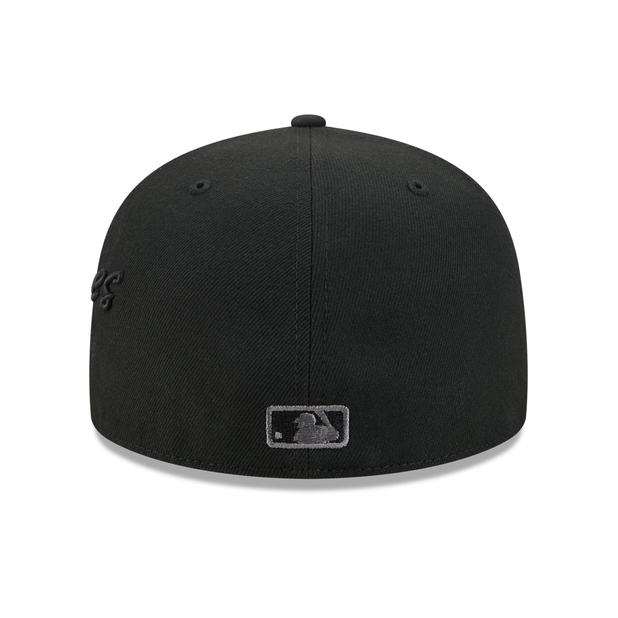 Men's New Era Black York Yankees Side Script 59FIFTY Fitted Hat
