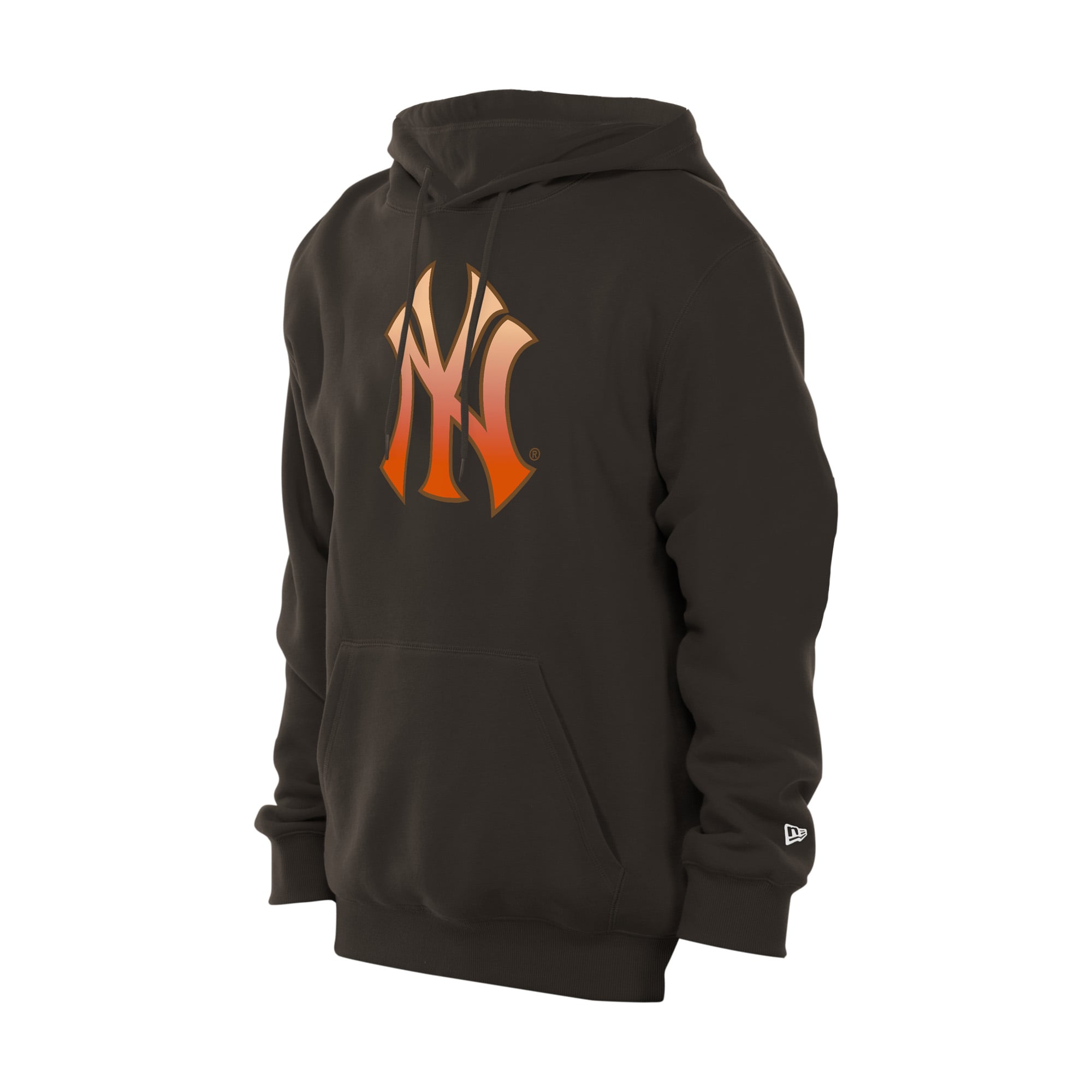Sweat à capuche New Era marron pour homme, motif citrouille épicée des Yankees de York