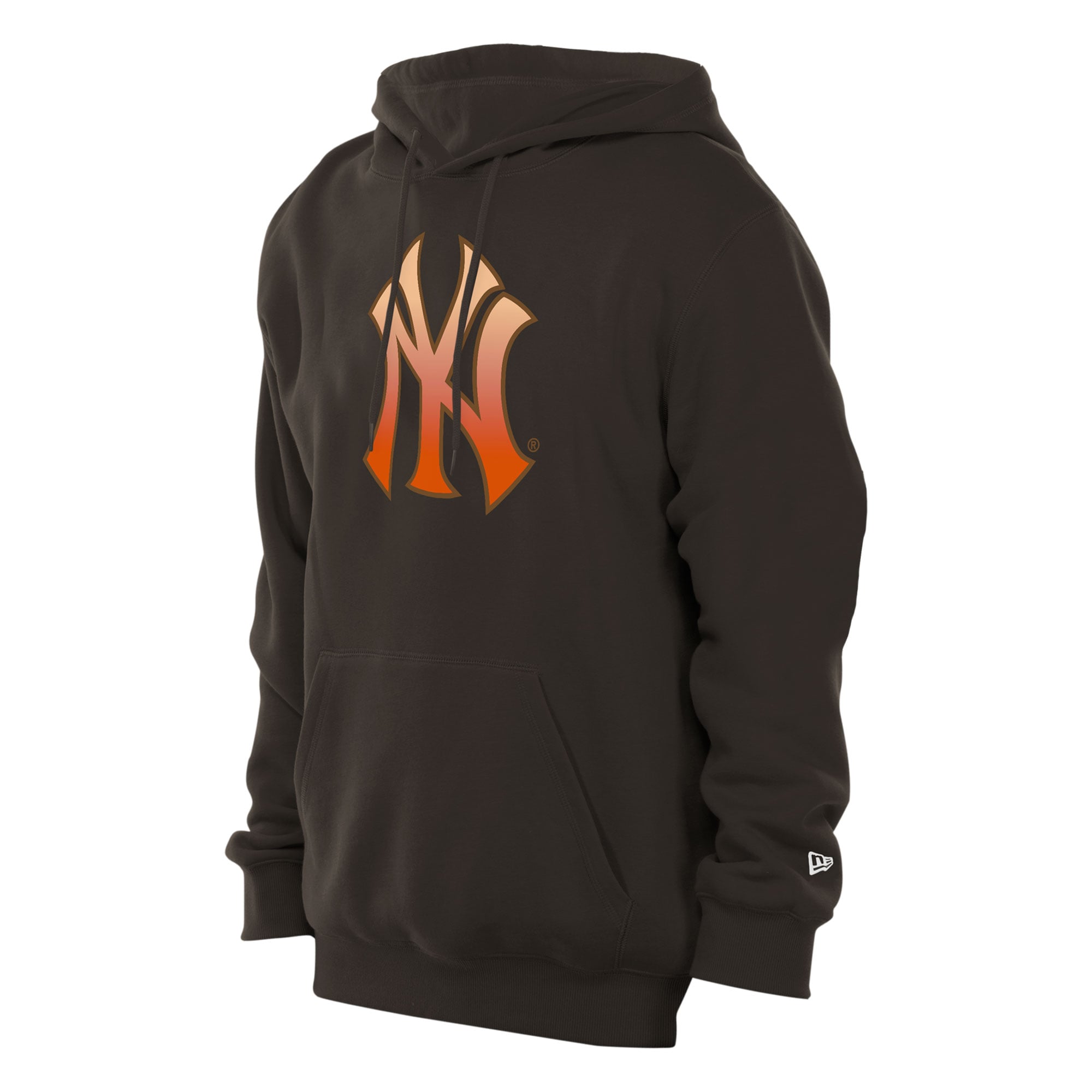 Sweat à capuche New Era marron pour homme, motif citrouille épicée des Yankees de York
