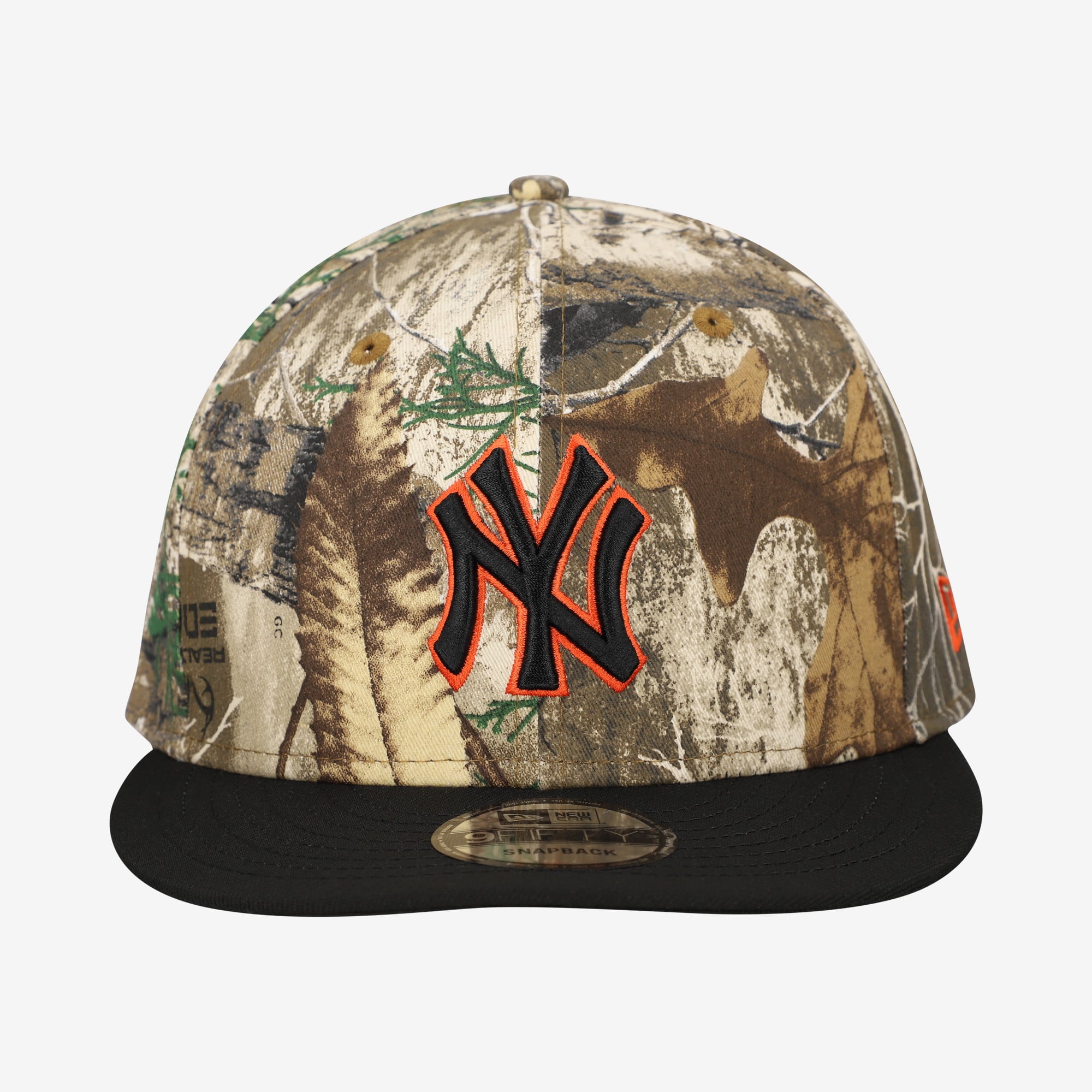Casquette snapback New Era Camo New York Yankees Realtree Orange Pop 9FIFTY pour homme
