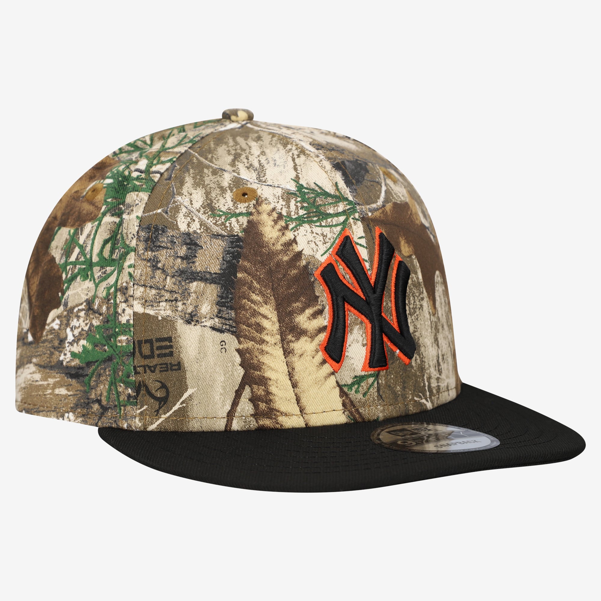 Casquette snapback New Era Camo New York Yankees Realtree Orange Pop 9FIFTY pour homme