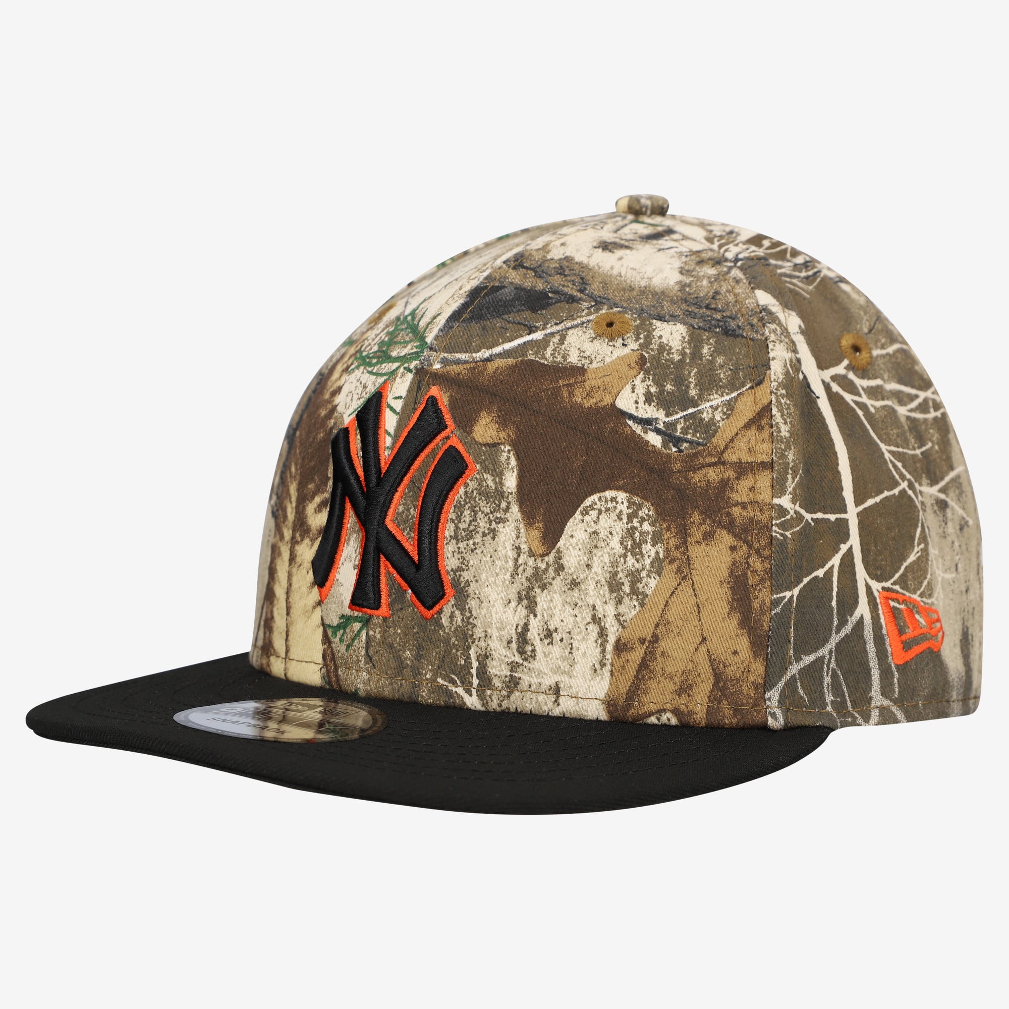 Casquette snapback New Era Camo New York Yankees Realtree Orange Pop 9FIFTY pour homme