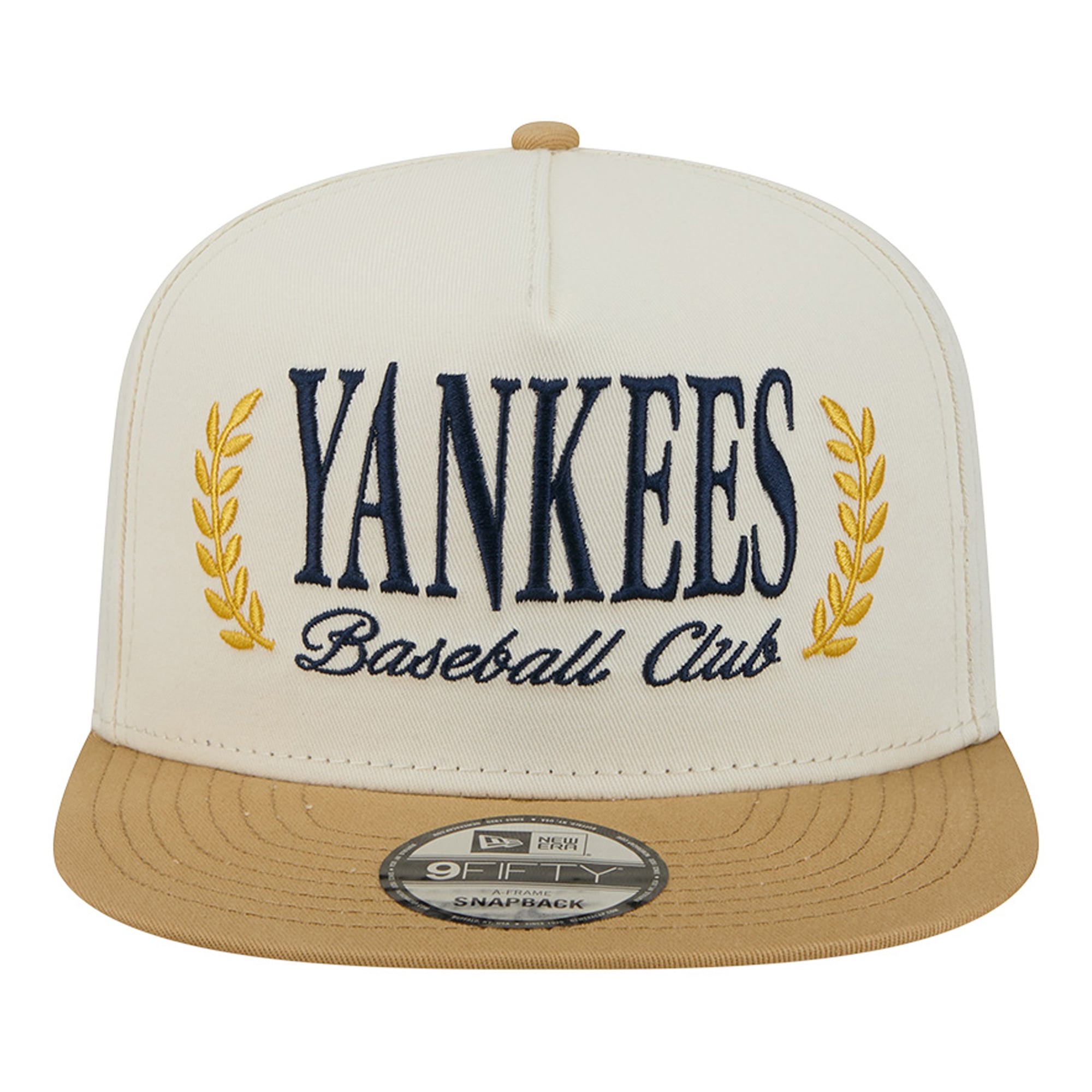 Casquette snapback New Era crème New York Yankees Club 9FIFTY pour homme