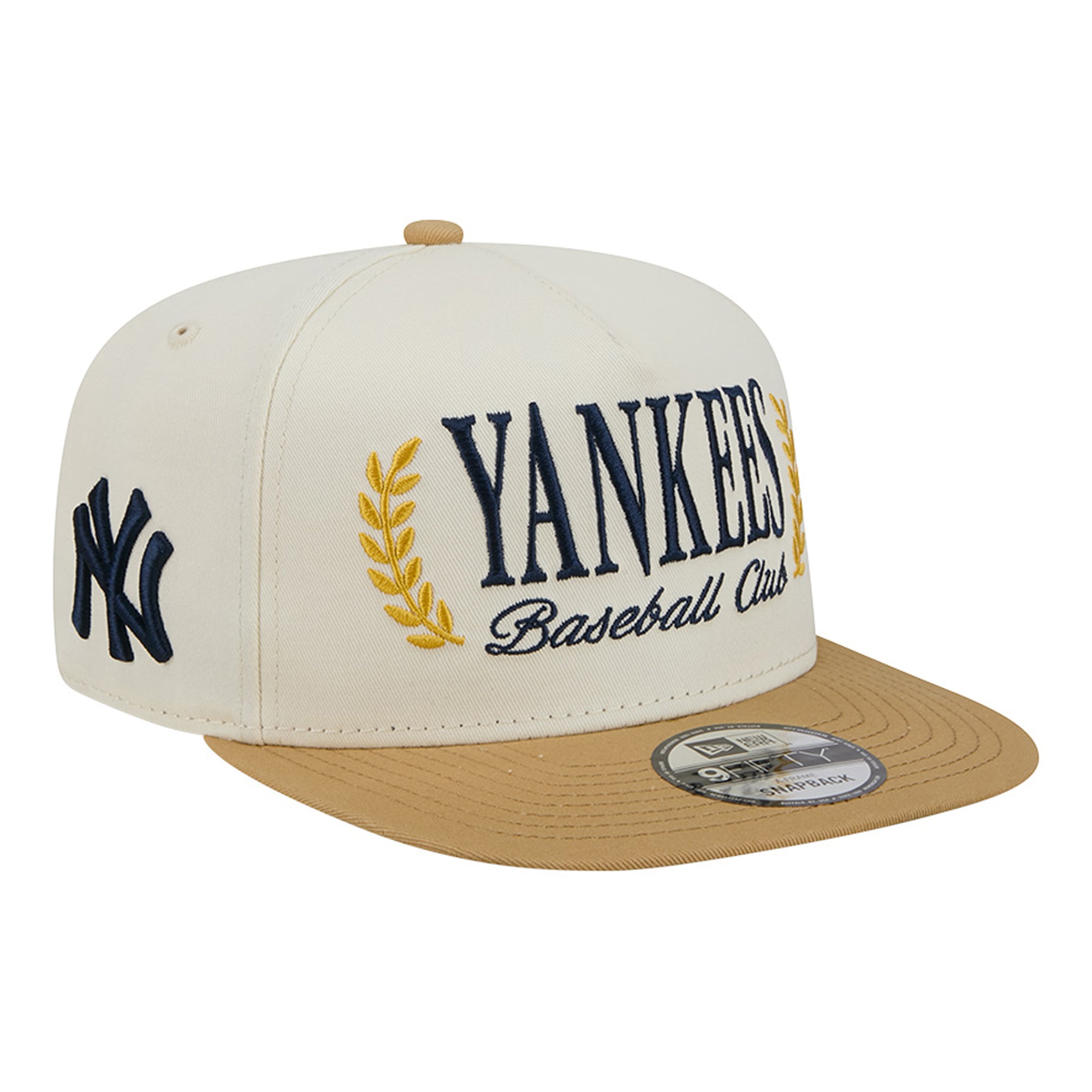 Casquette snapback New Era crème New York Yankees Club 9FIFTY pour homme