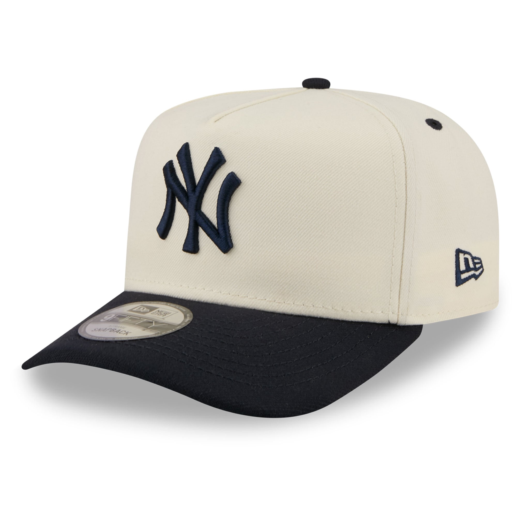 Casquette snapback New Era crème New York Yankees Rear Hit 9FIFTY pour homme