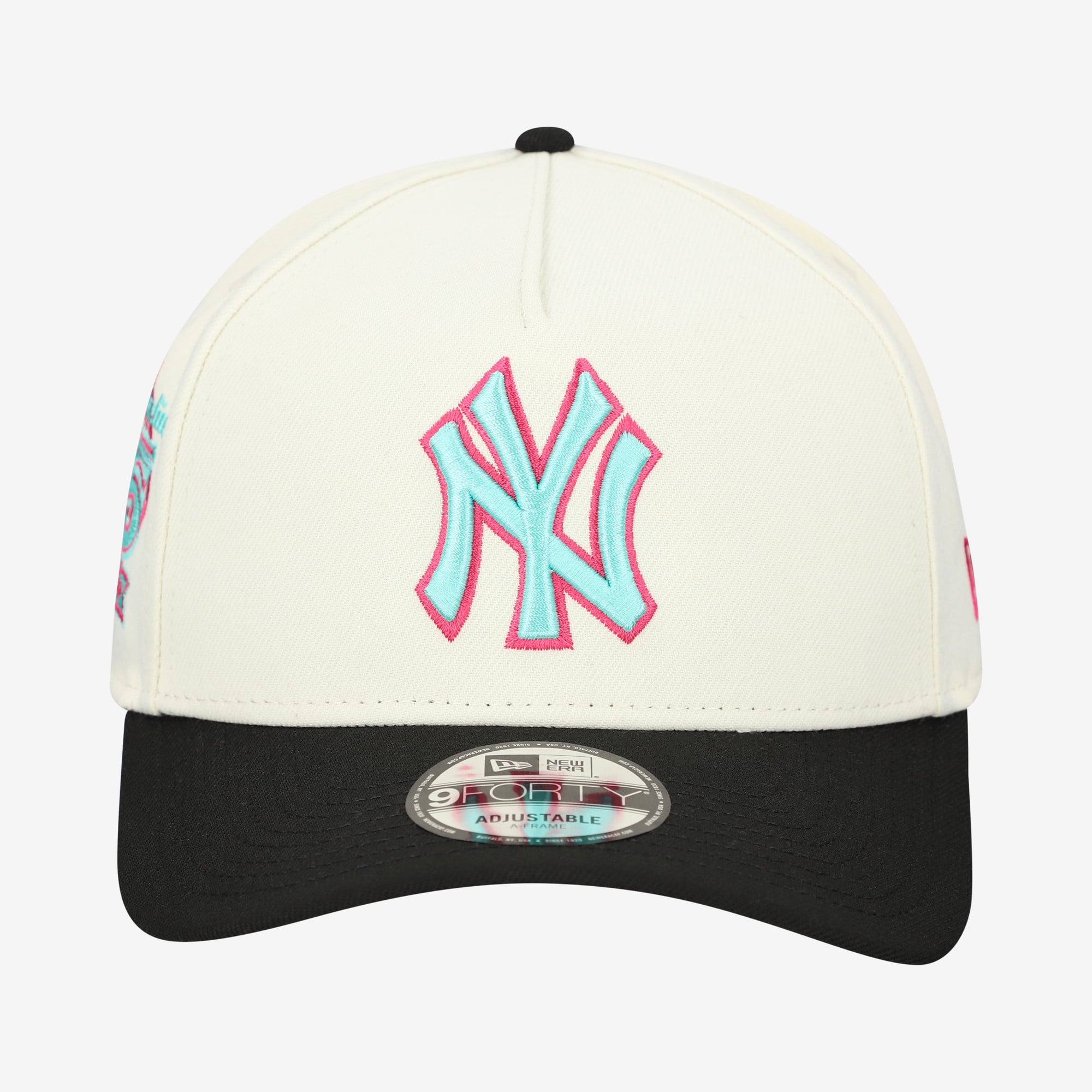 Men's New Era Cream New York Yankees Stadium Chrome 9FORTY A-Frame Adjustable Hat