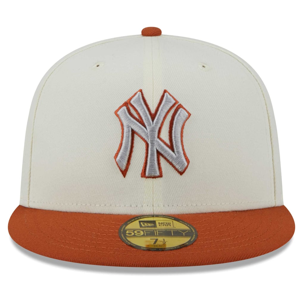 New York Yankees New Era 59FIFTY Fitted Hat - Cream/Orange
