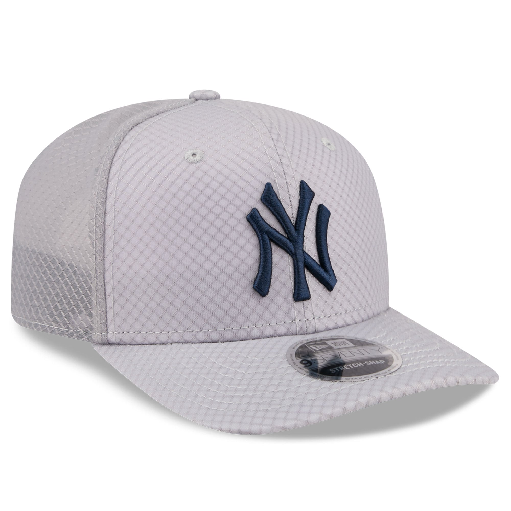Casquette trucker ajustable New Era grise New York Yankees 9SEVENTY pour homme