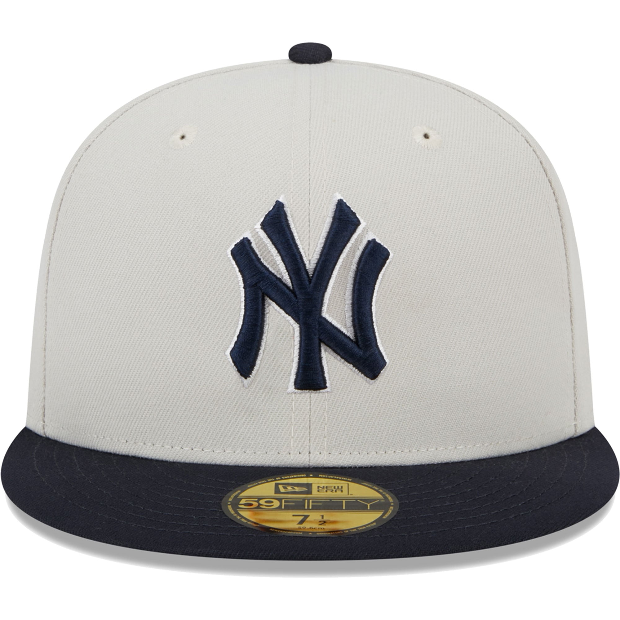 New Era 9Fifty Snapback Cap NY Yankees – Weiß Mit Dunkelblauem Logo, Verstellbar, 100% Baumwolle
