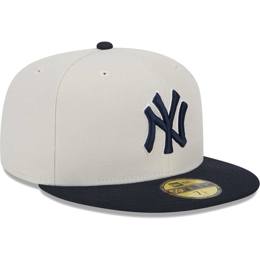 New York Yankees New Era World Class Back Patch 59FIFTY Fitted Hat - Gray/Navy