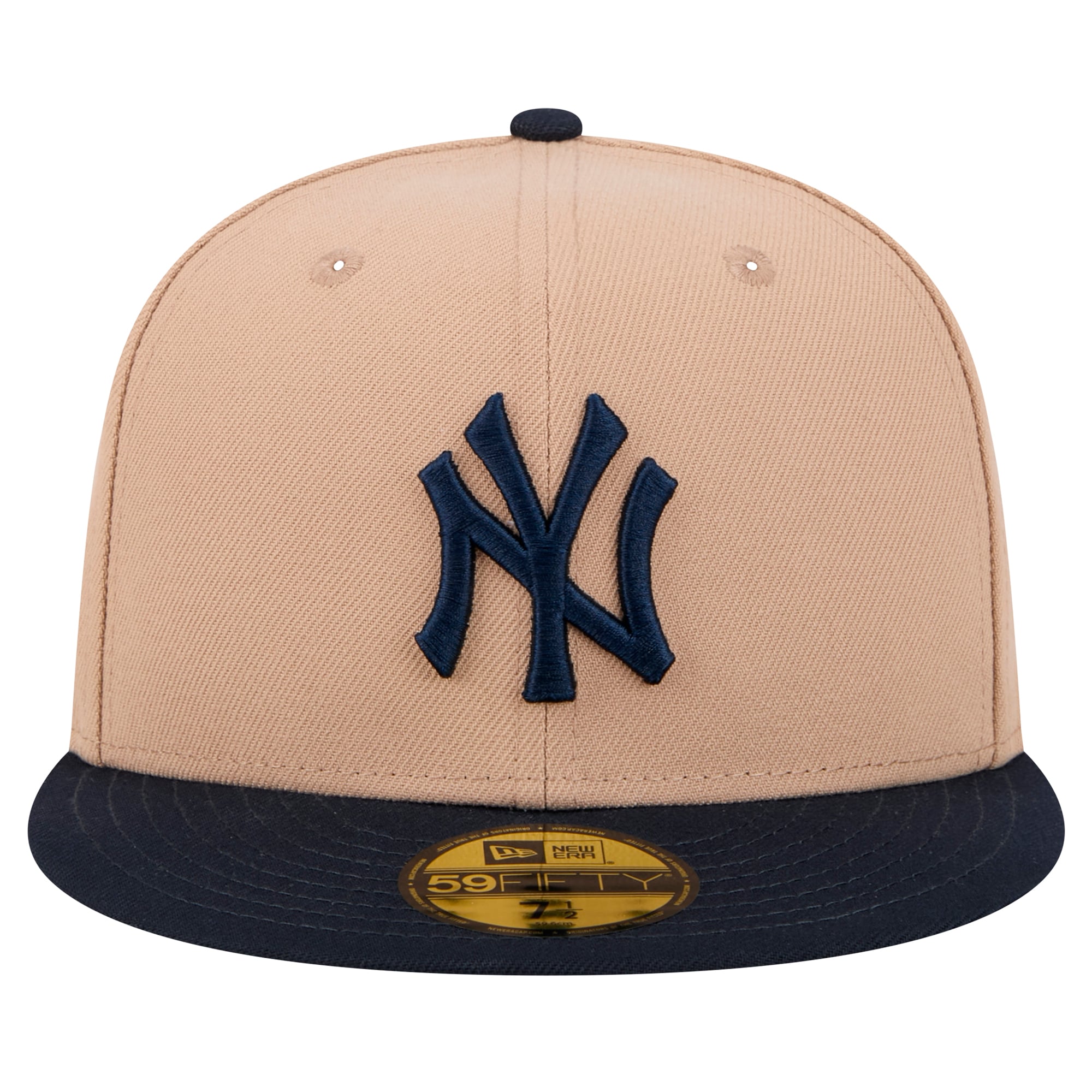 Casquette ajustée New Era 59FIFTY kaki York Yankees pour homme