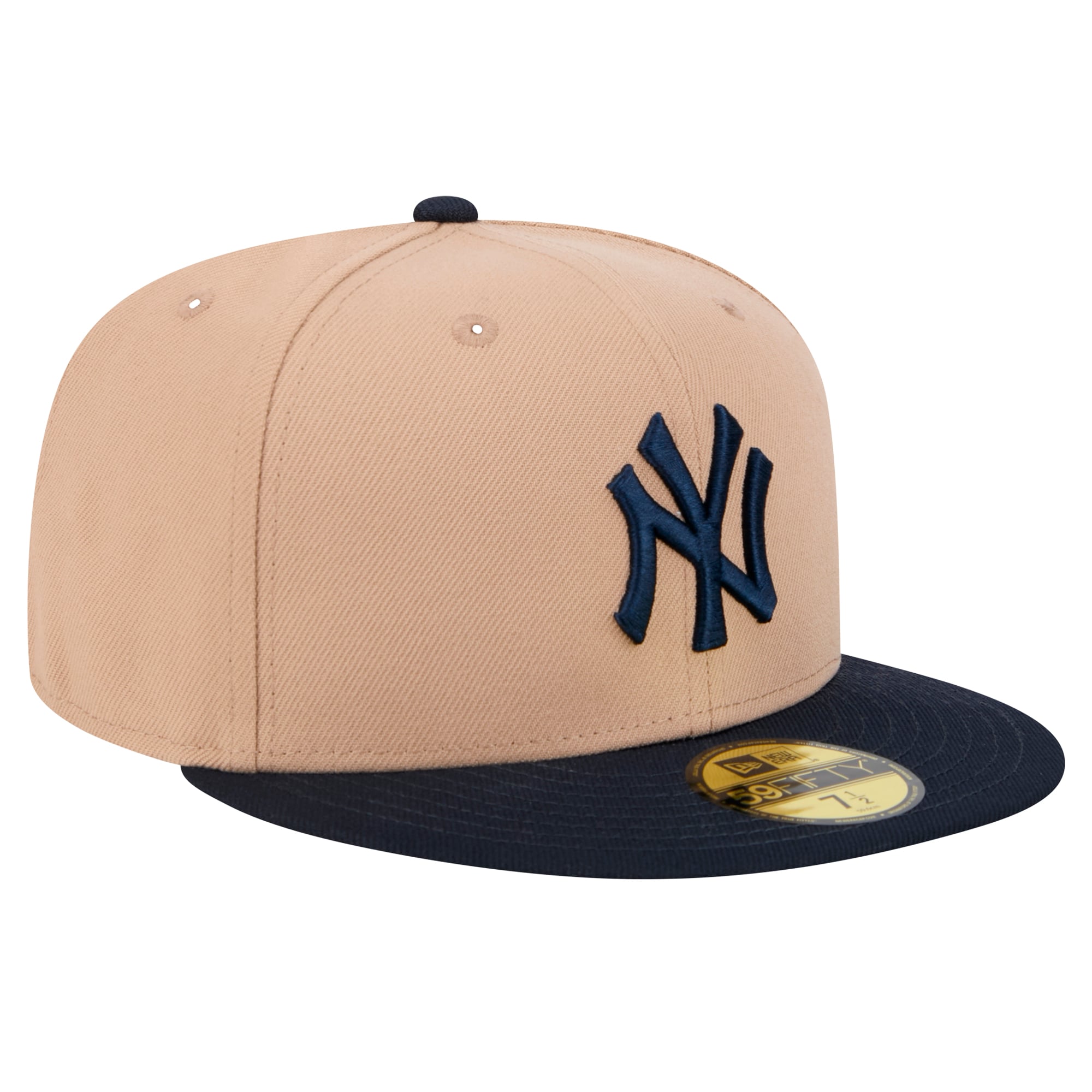 Casquette ajustée New Era 59FIFTY kaki York Yankees pour homme