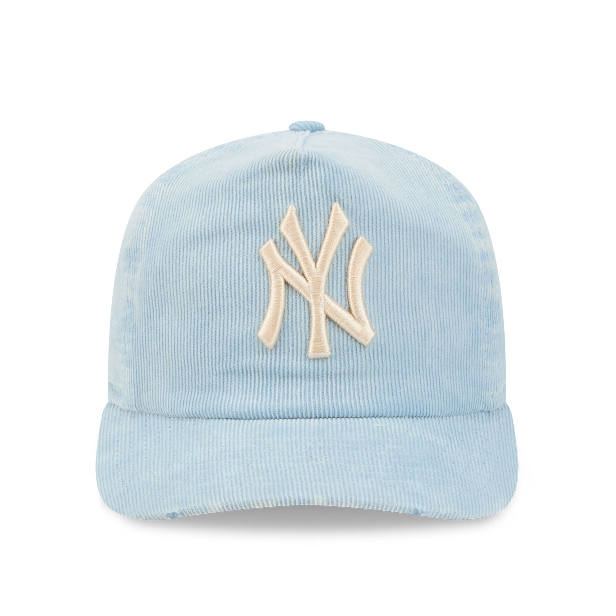 Casquette ajustable New Era 19TWENTY en velours côtelé bleu clair pour homme, New Era New York Yankees