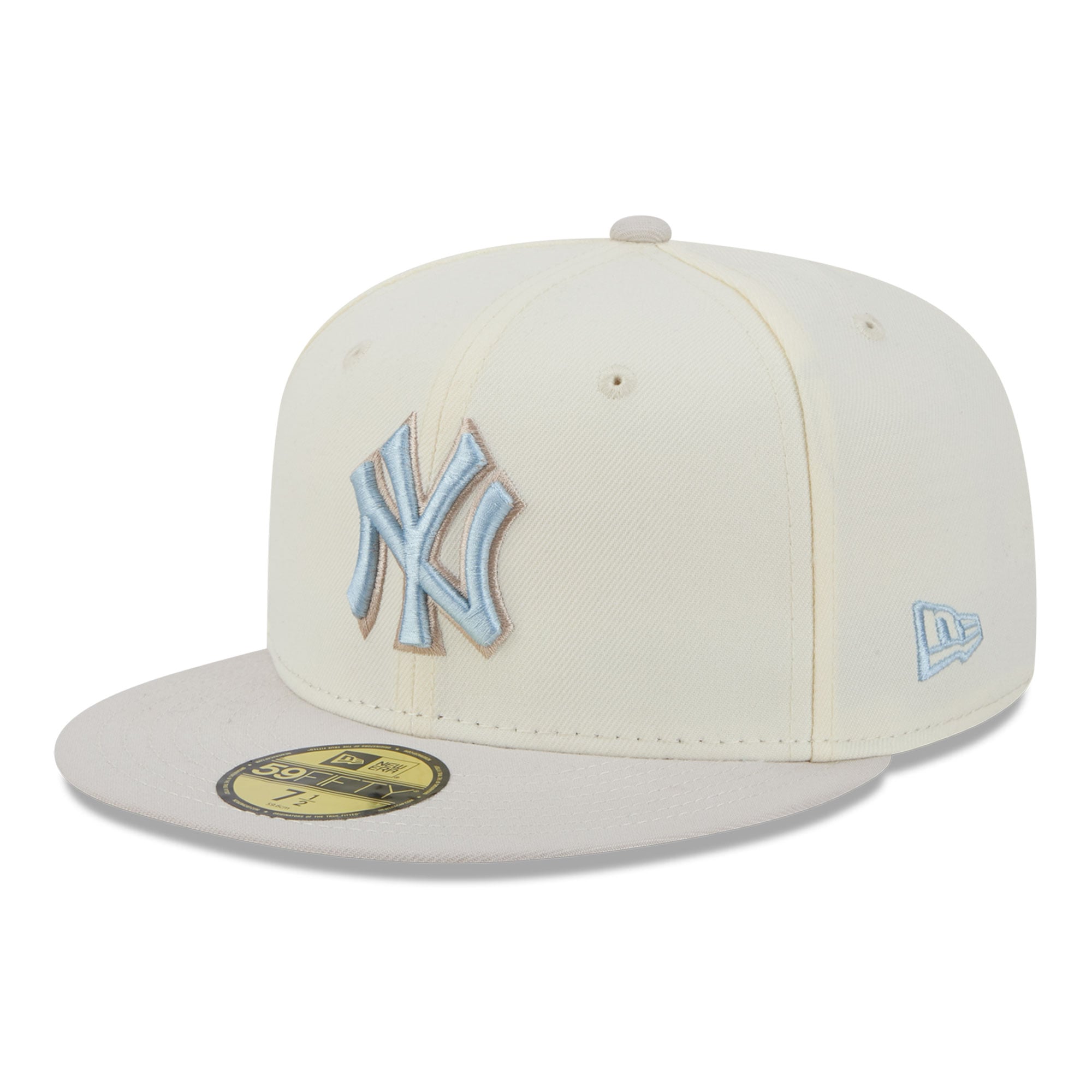 Men's New Era  Natural York Yankees Crisp Equinox World Series 59FIFTY Fitted Hat