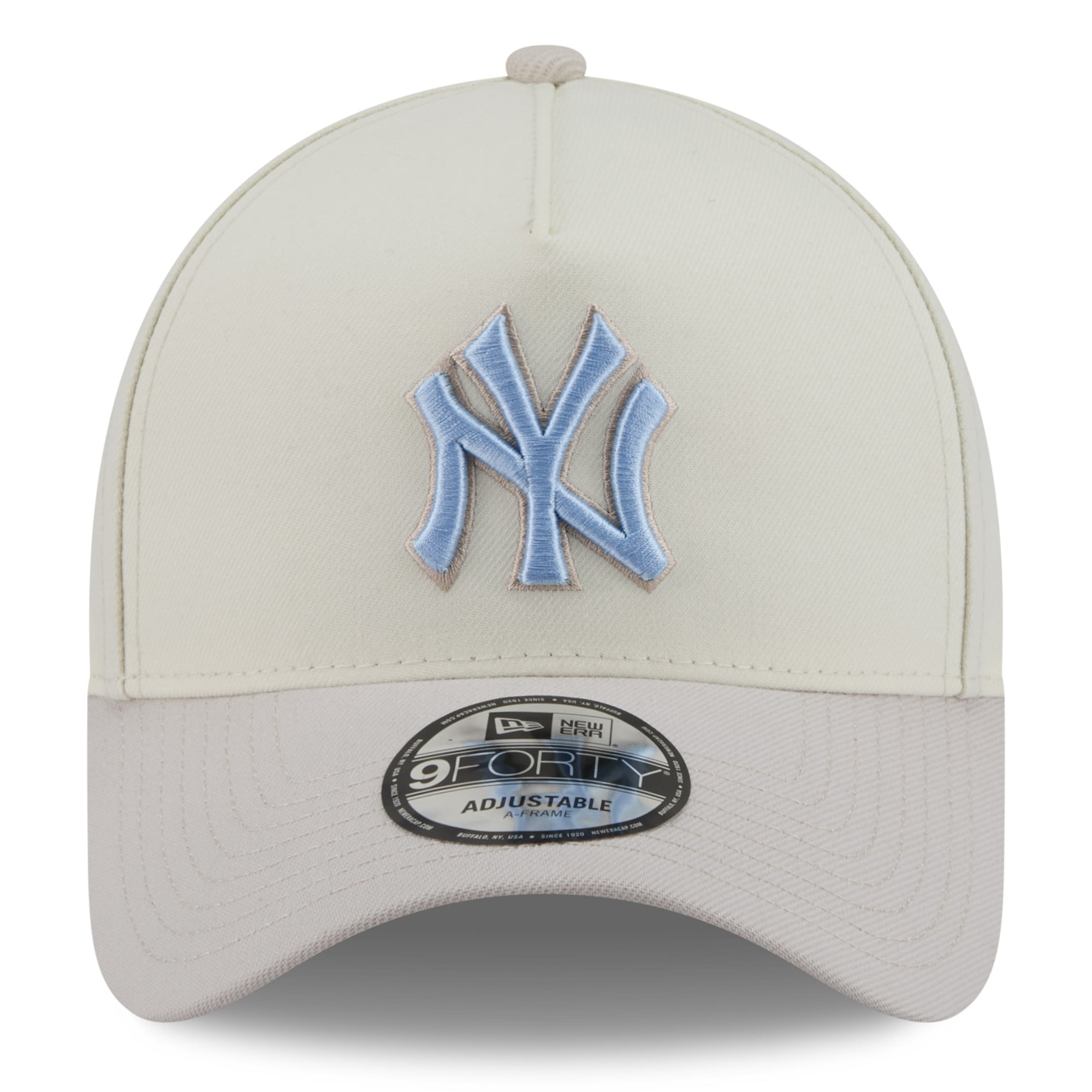 Men's New Era Natural New York Yankees Crisp Equinox World Series 9FORTY A-Frame Adjustable Hat