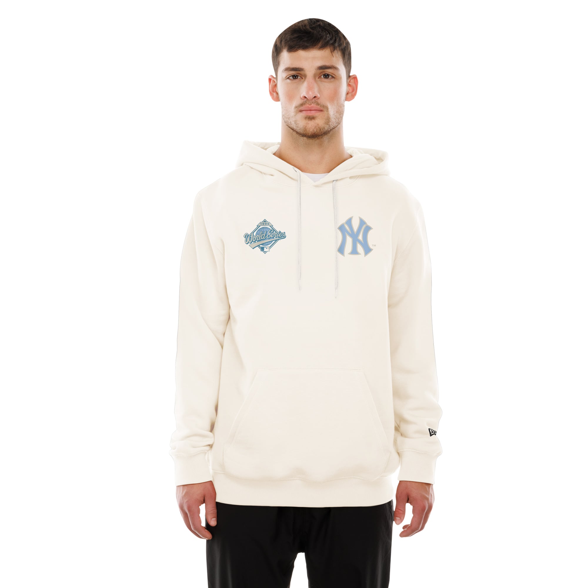Sweat à capuche New Era Equinox naturel pour homme, Era, York Yankees