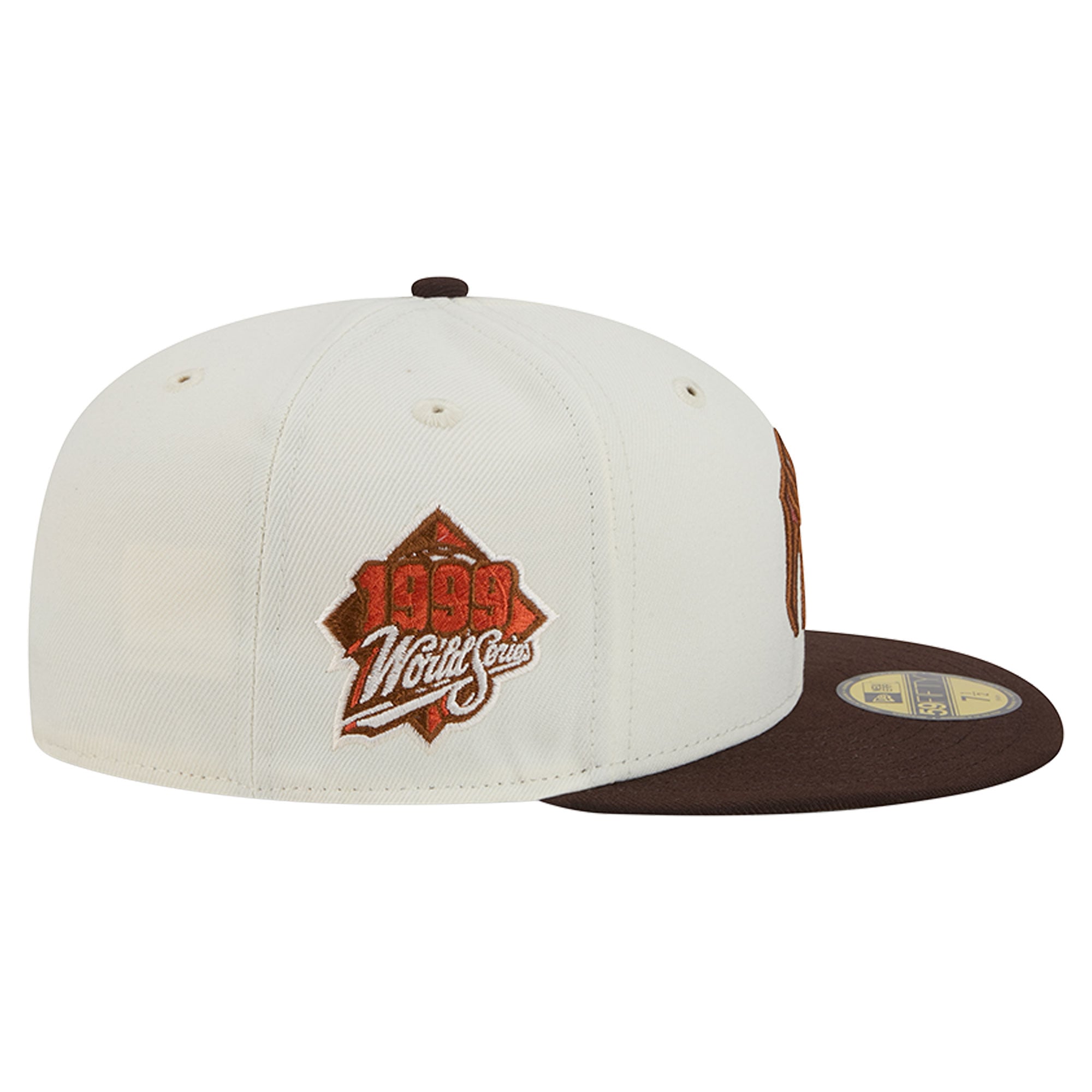 Men's New Era Natural/Brown York Yankees Pumpkin Spice 59FIFTY Fitted Hat