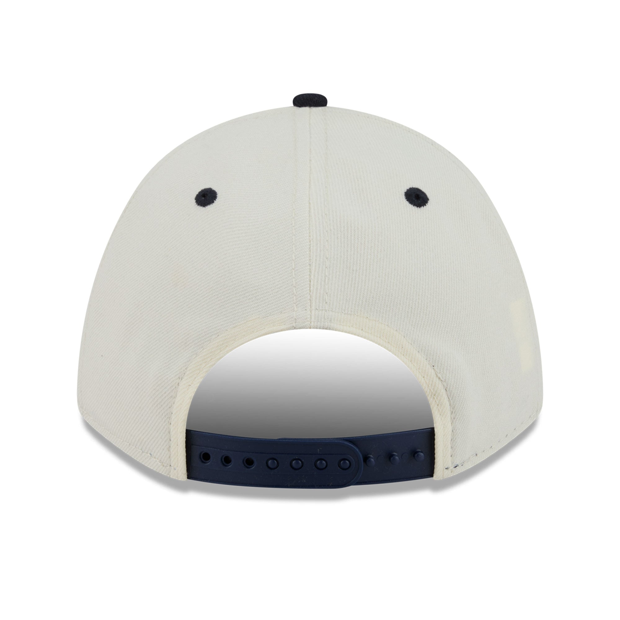 Men's New Era Natural/Navy New York Yankees Arch 9FORTY A-Frame M-Crown Adjustable Hat