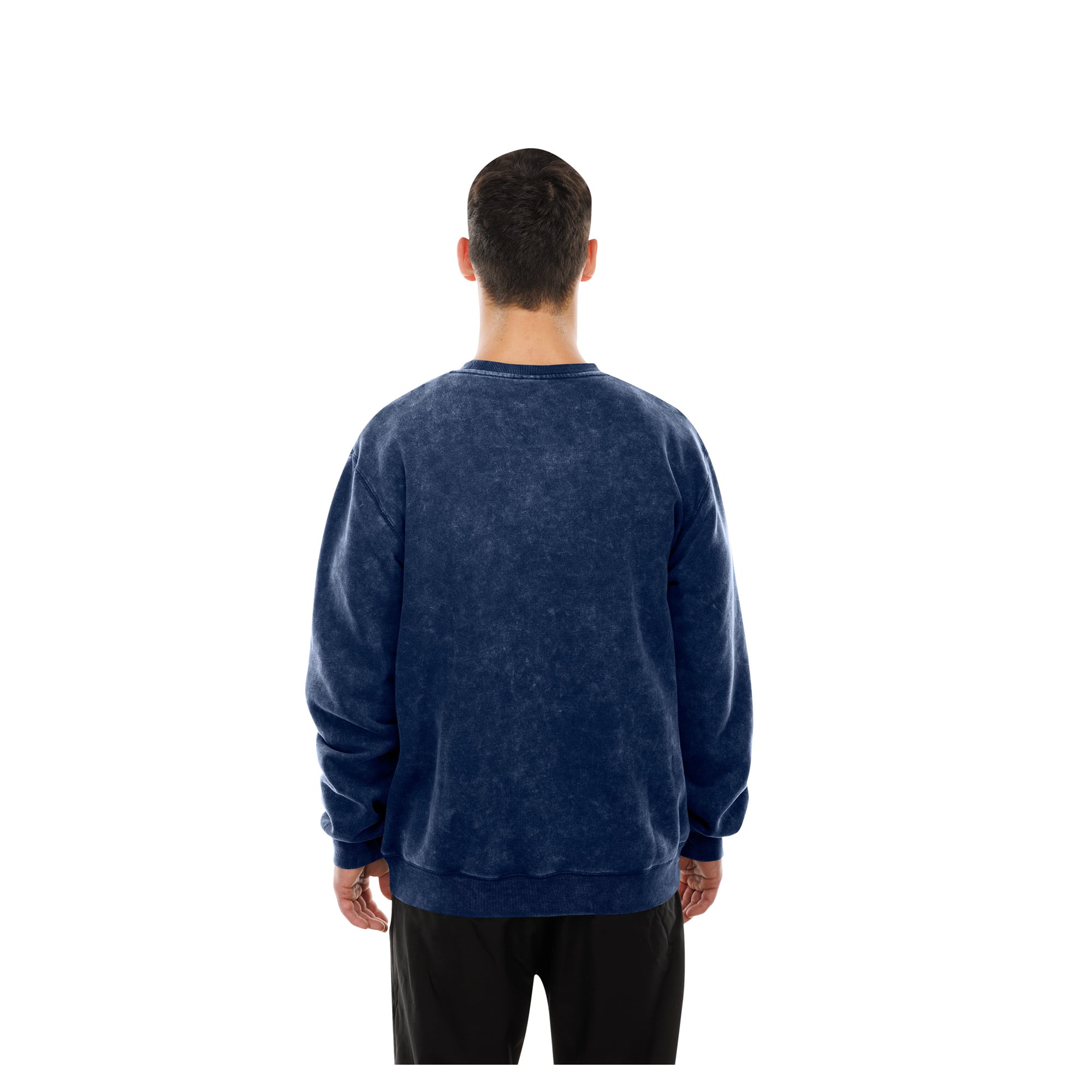 Sweat-shirt à col rond New Era bleu marine York Yankees pour homme