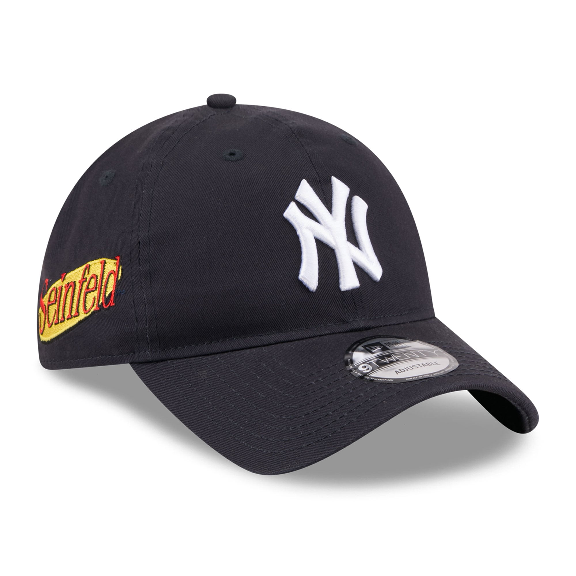 Casquette ajustable New Era 9TWENTY bleu marine New York Yankees Seinfeld pour homme