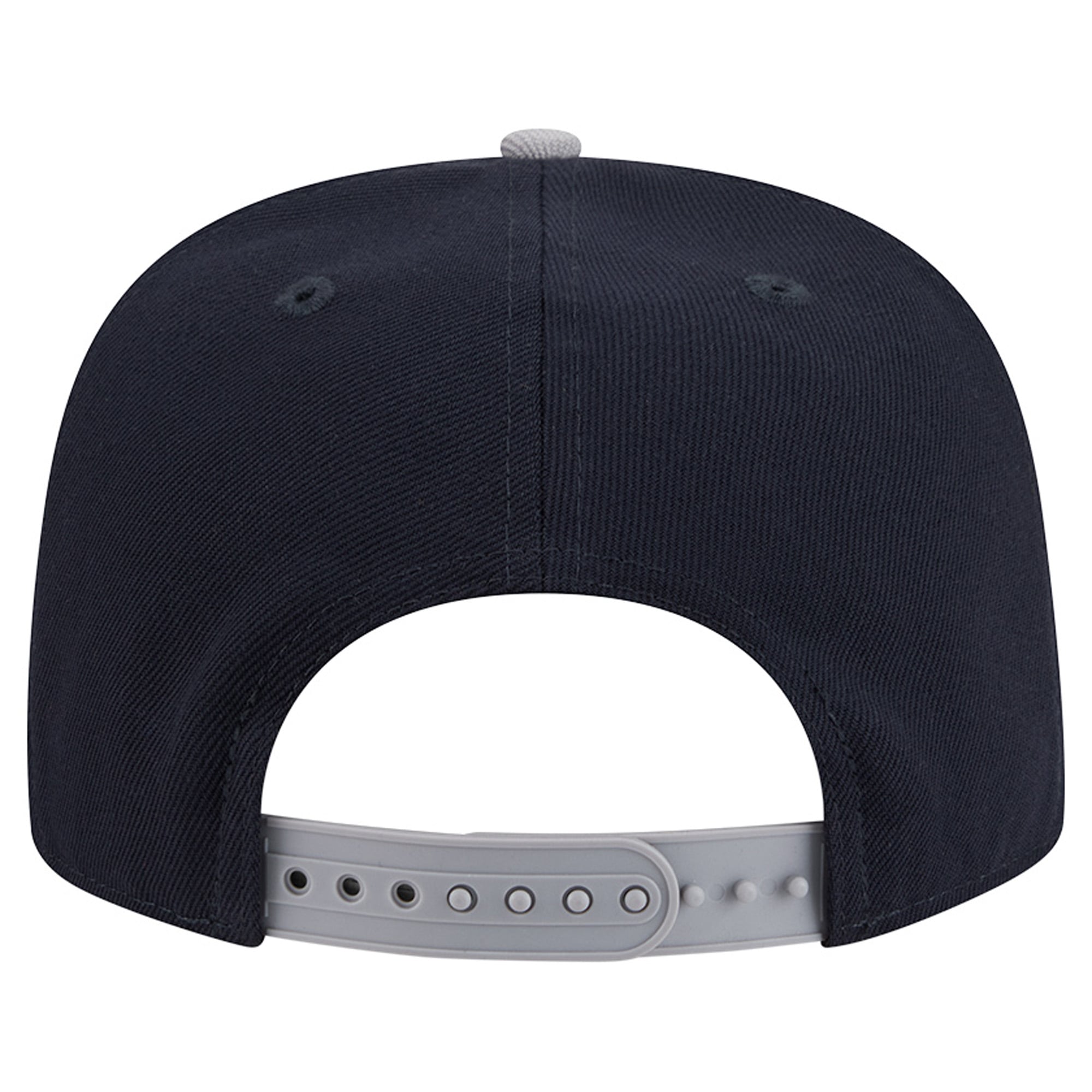 Casquette snapback New Era 9FIFTY pour homme, bleu marine/gris, New York Yankees, chenille dégradée, style A-Frame.