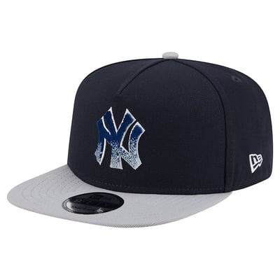 New York Yankees New Era Chenille Gradient A-Frame 9FIFTY Snapback Hat - Navy/Gray