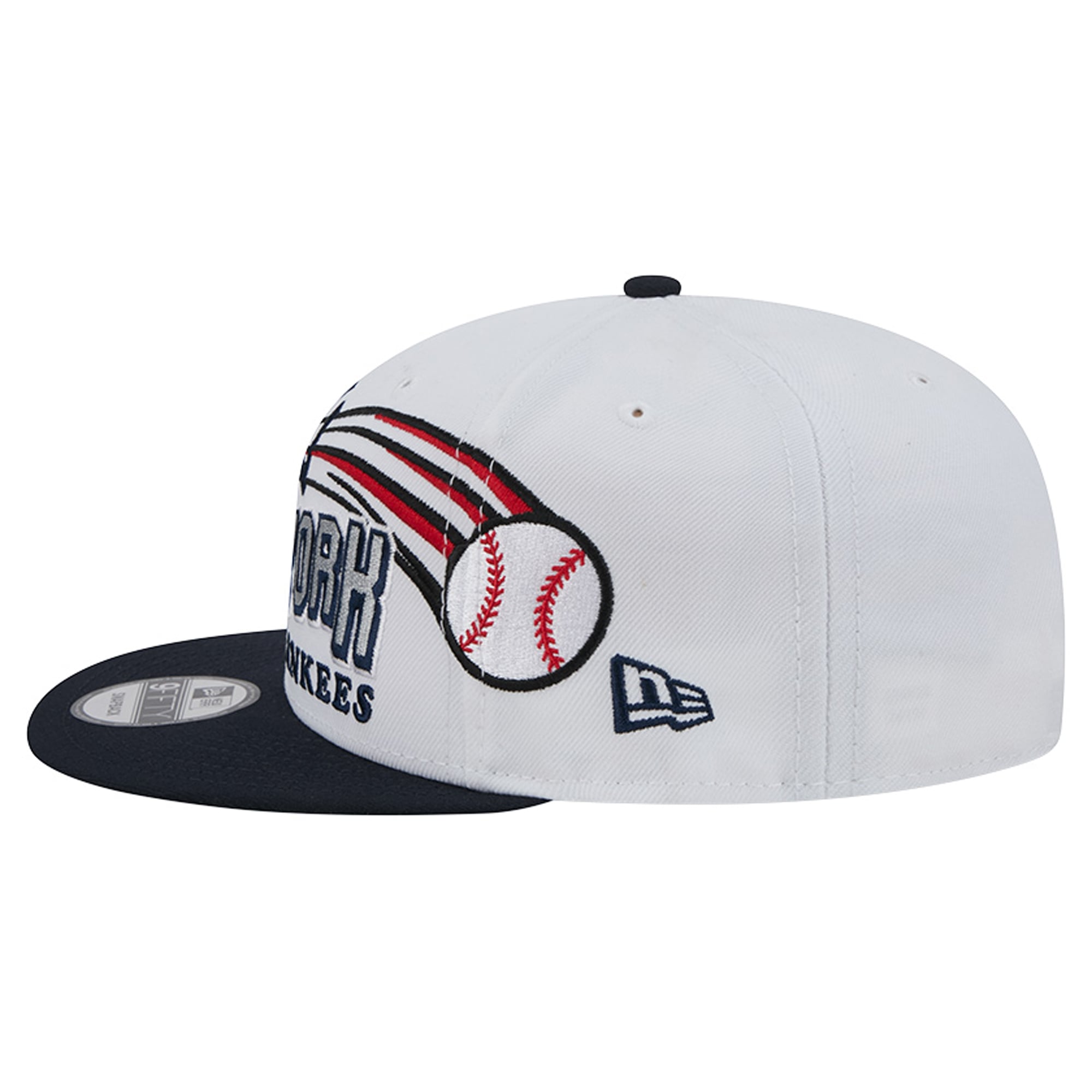 Casquette snapback New Era blanche New York Yankees Retro Sweep 9FIFTY pour homme