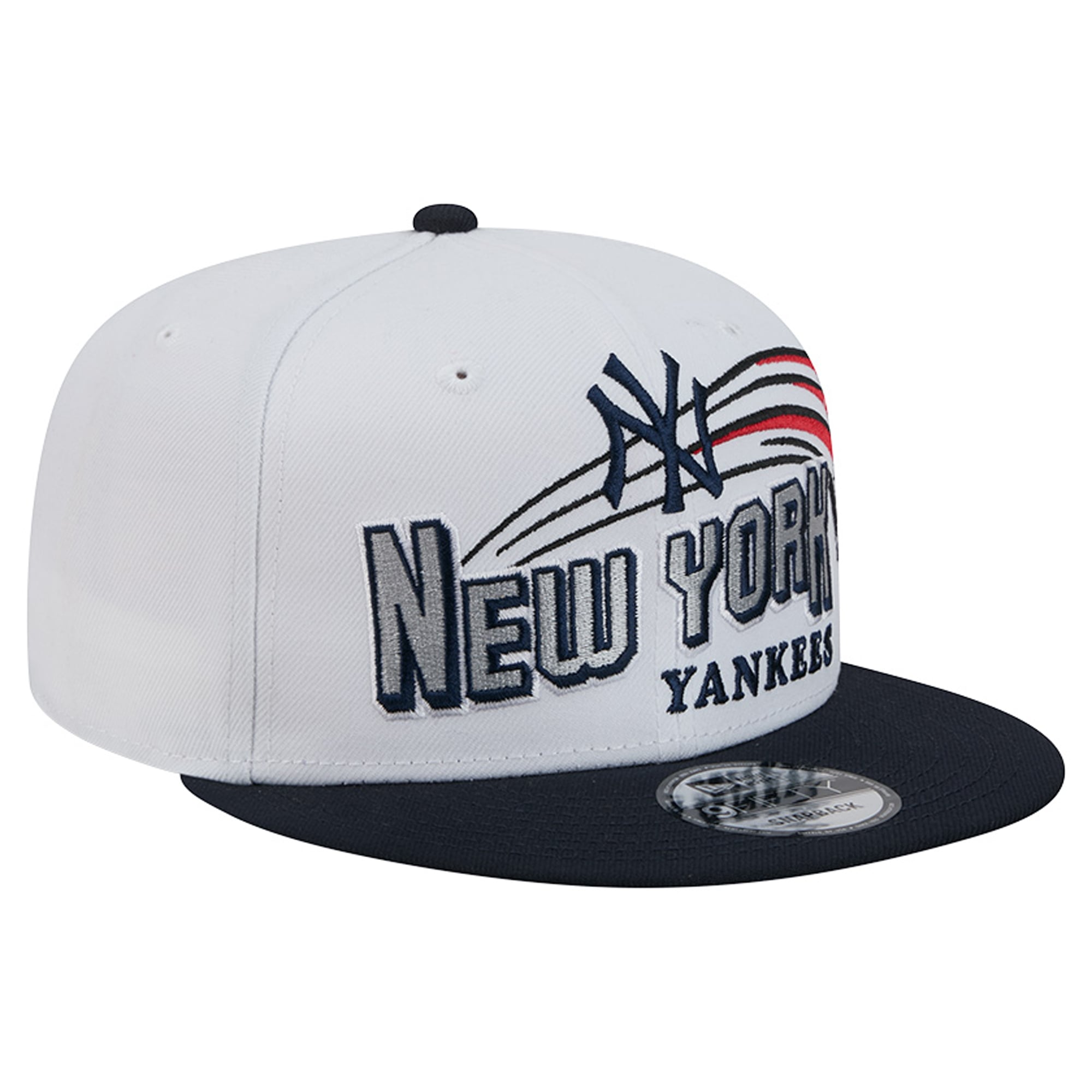 Casquette snapback New Era blanche New York Yankees Retro Sweep 9FIFTY pour homme